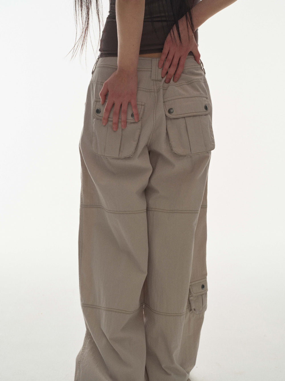 ✪【𝘱𝘳𝘦-𝘰𝘳𝘥𝘦𝘳】coyseio snap work pants (2 color)
