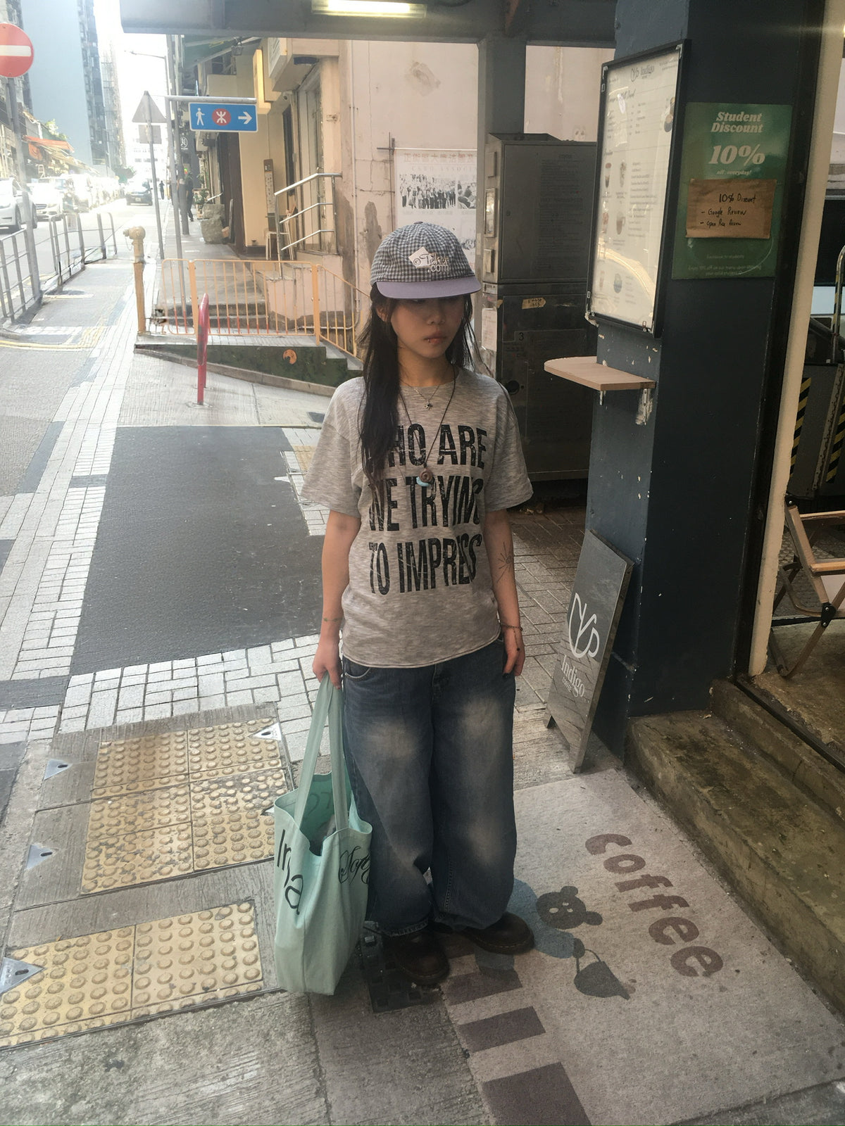 impress slub tee (grey)