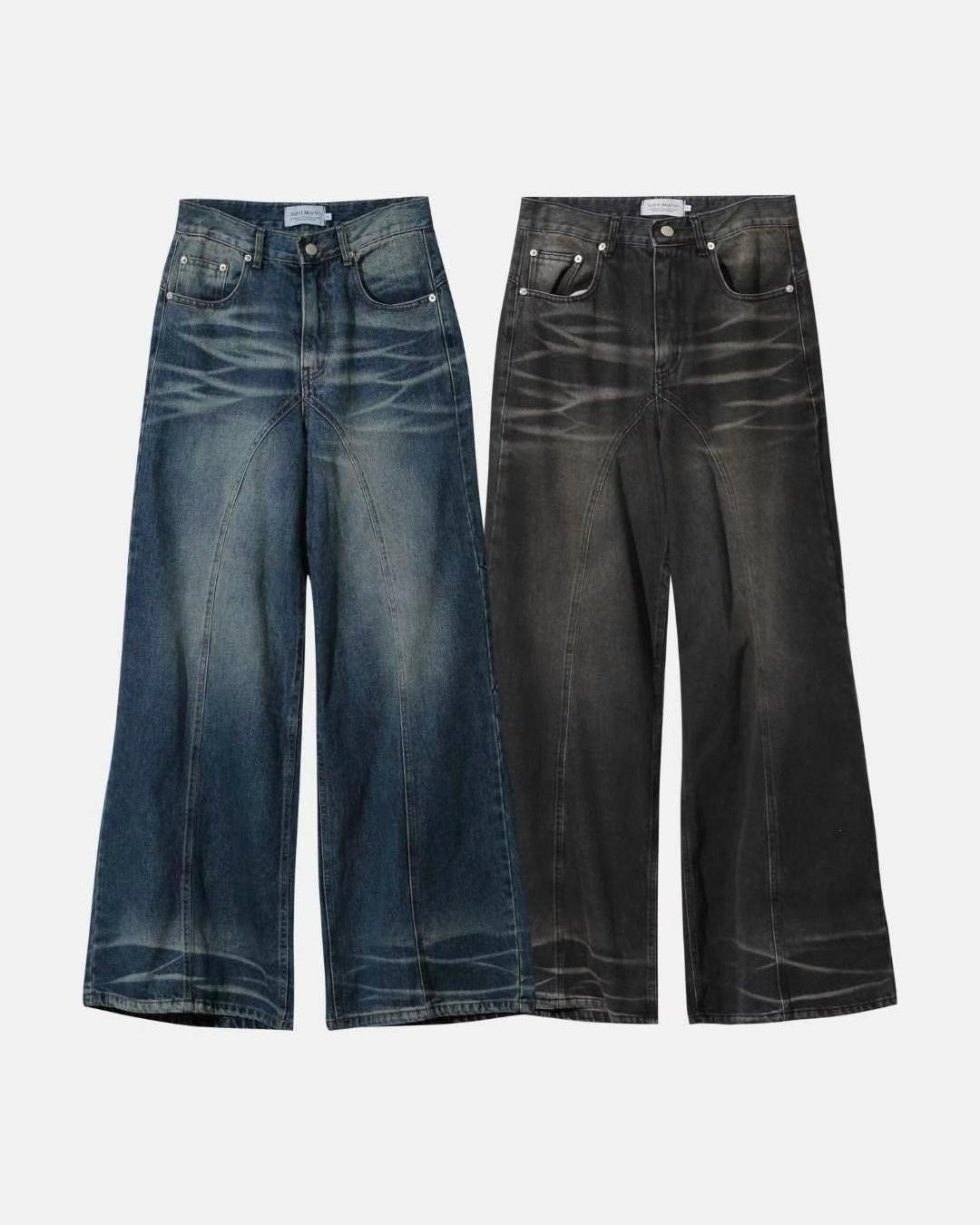 (in stock) bootcut flared jeans（black）