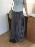 side sun nylon pants (grey)