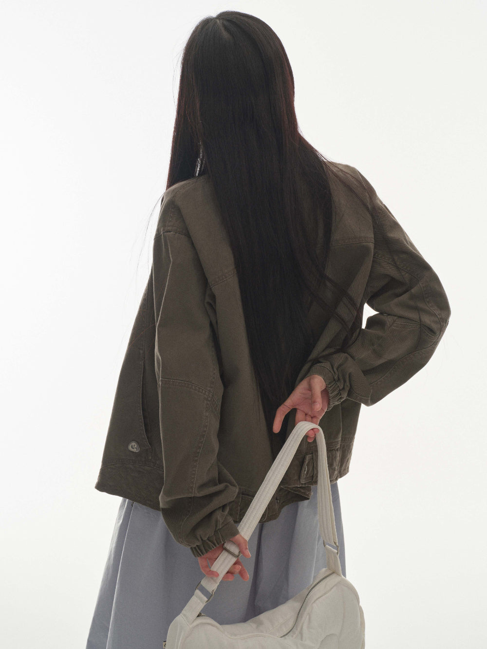 ✪【𝘱𝘳𝘦-𝘰𝘳𝘥𝘦𝘳】coyseio round collar stitch jacket (grey)