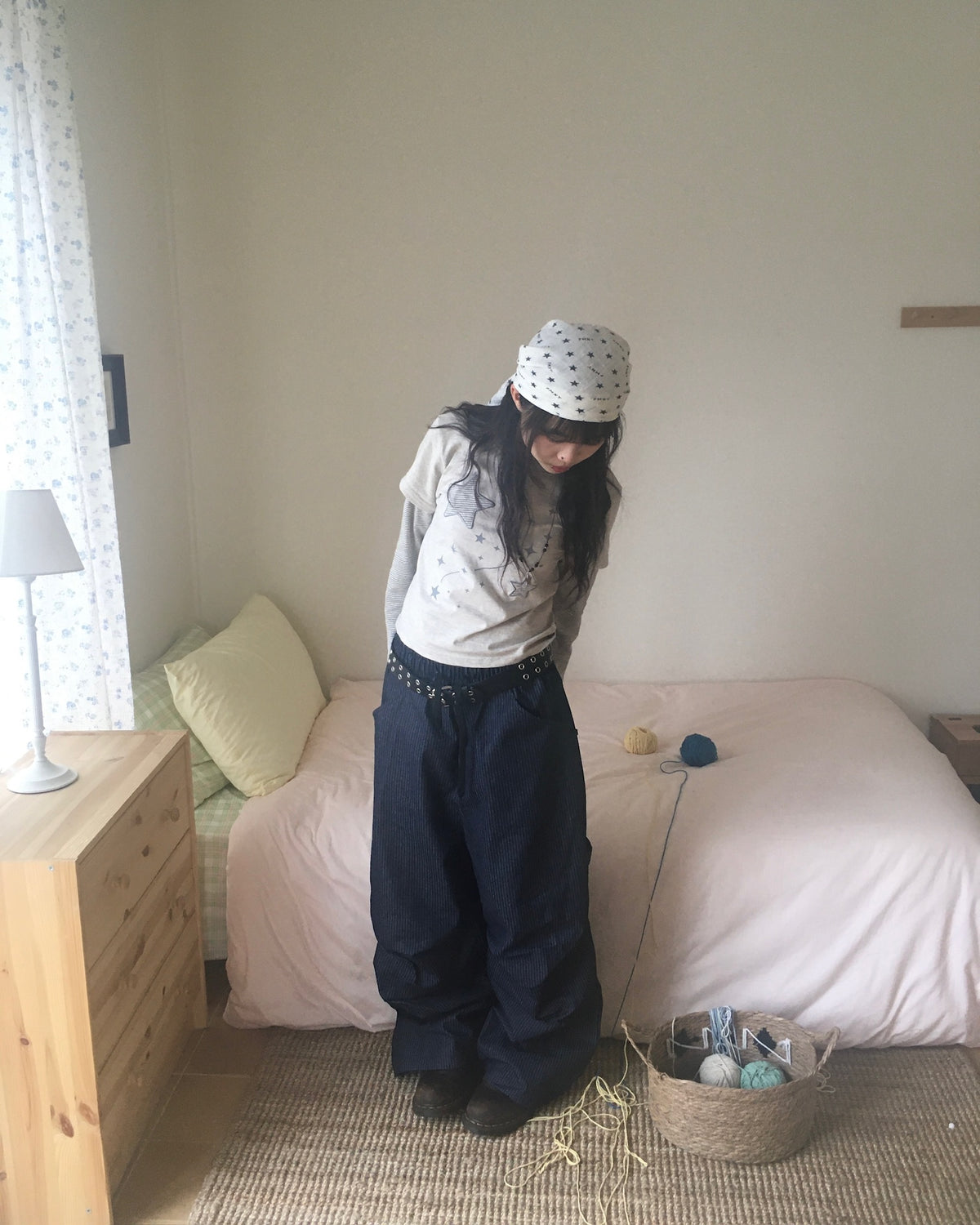 (★best) sun striped pants (blue)