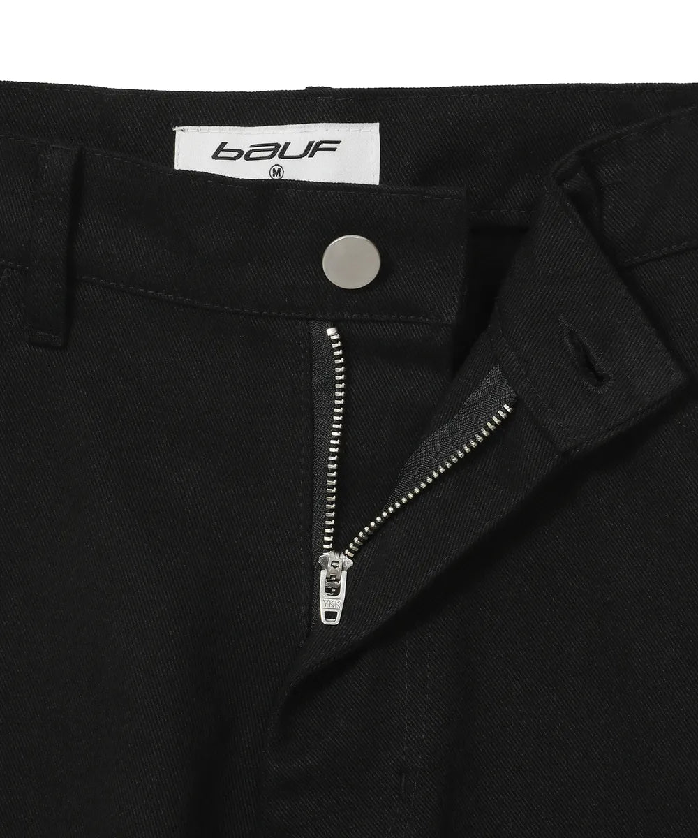 BAUF STAR SYMBOL BERMUDA PANTS (BLACK)