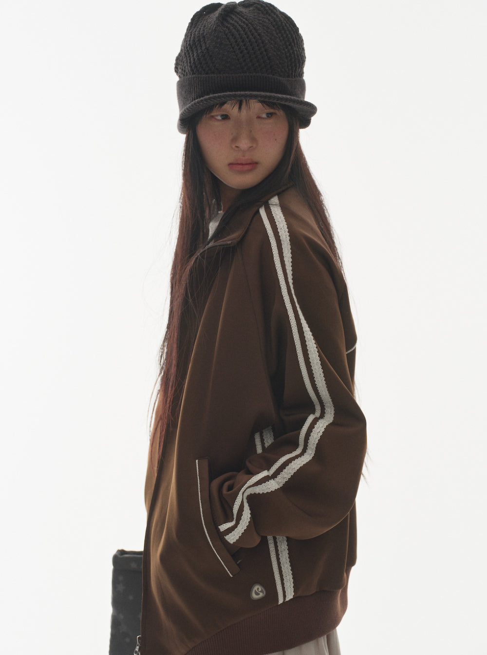 ✪【𝘱𝘳𝘦-𝘰𝘳𝘥𝘦𝘳】coyseio coy visor crochet beanie (2 color)