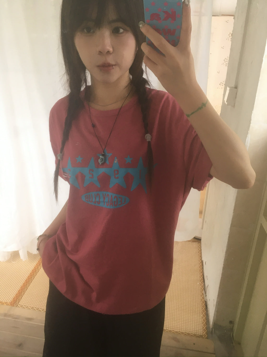 1923 star tee (raspberry)