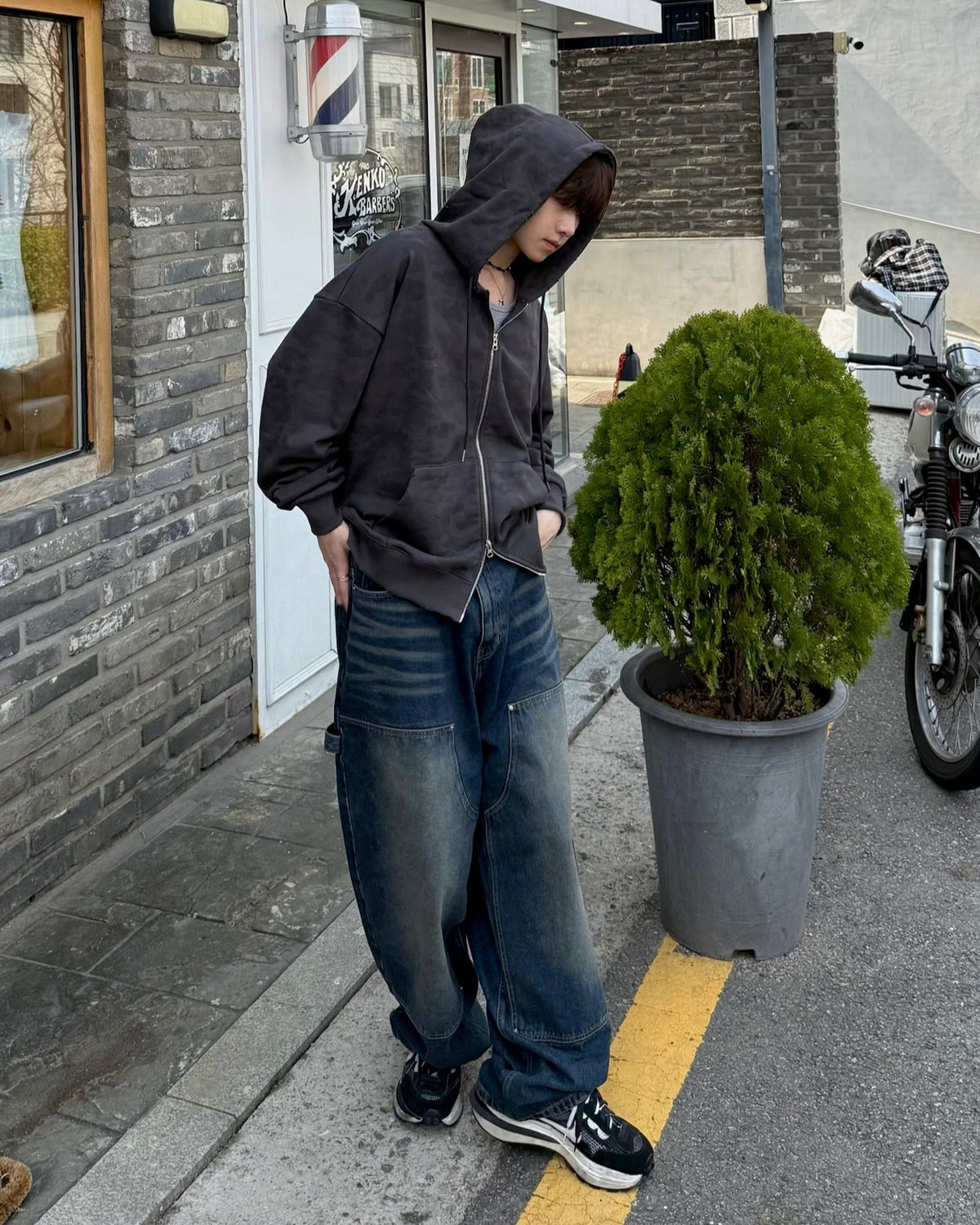 camo damaged jacket