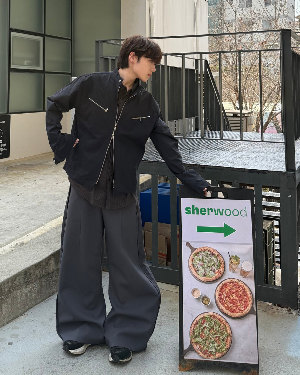 (in stock) motorstitch nylon jacket