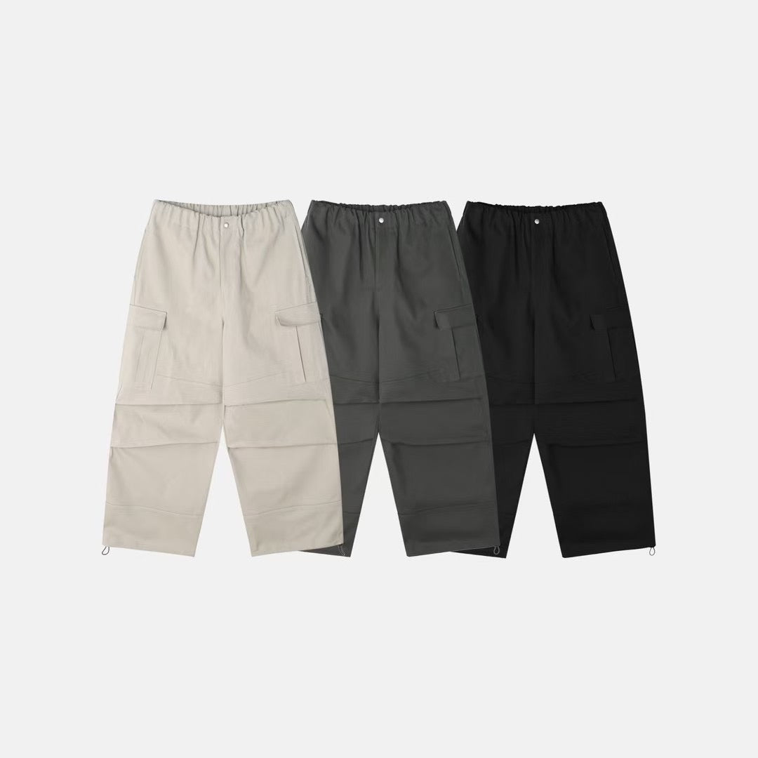 (in stock) double knee cargo pants