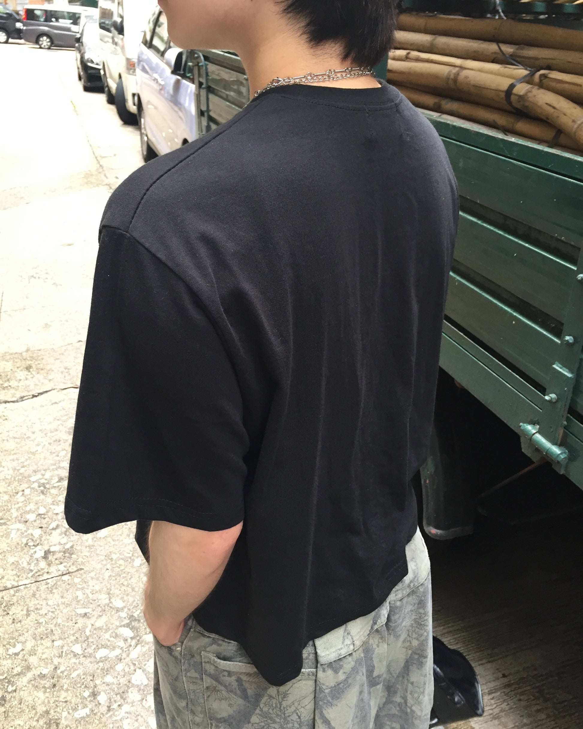 basic crop tee (black)