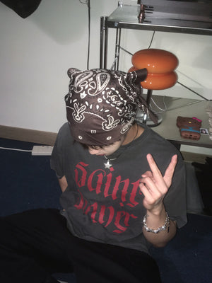 (in stock) saint washed tee (charcoal)