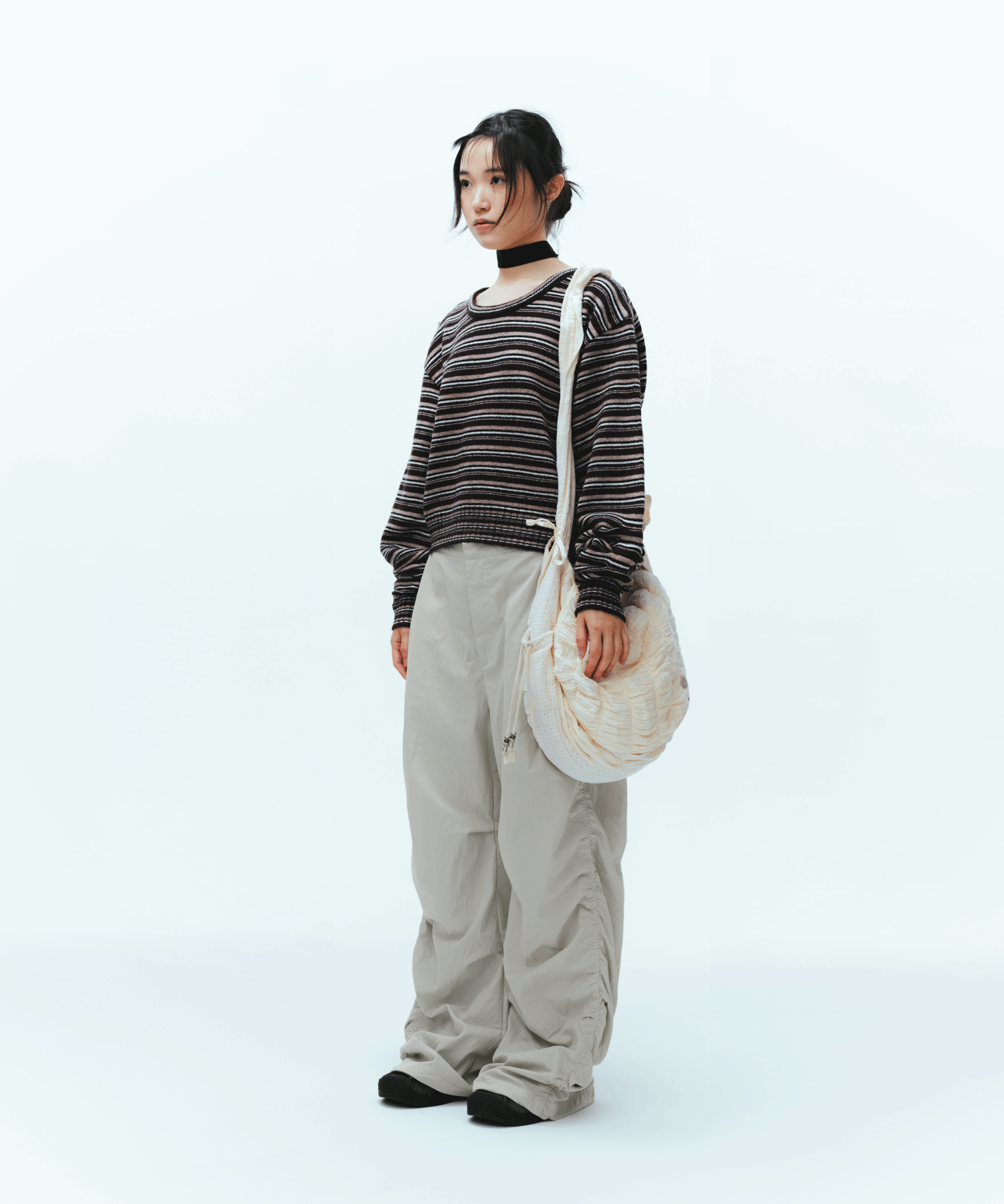✪【𝘱𝘳𝘦-𝘰𝘳𝘥𝘦𝘳】coyseio puckering pants (ivory)