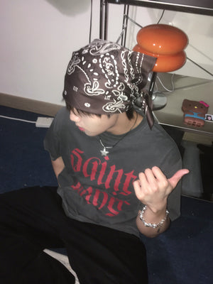 (in stock) saint washed tee (charcoal)