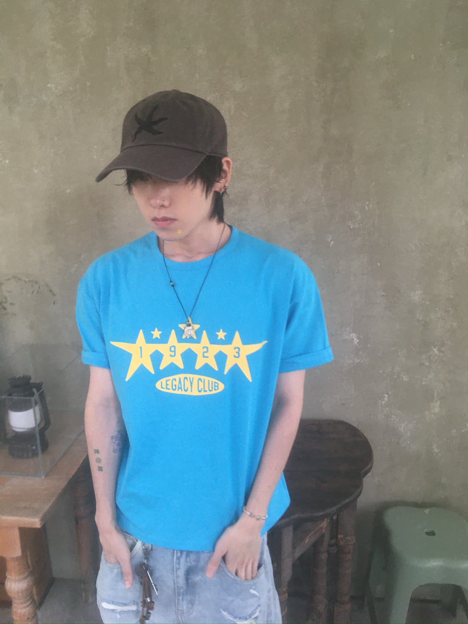 1923 star tee (ocean)