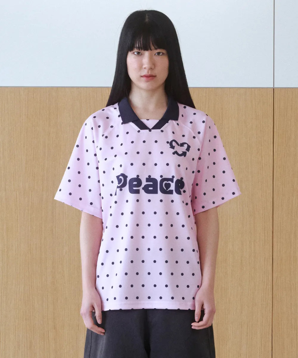 BAUF DOT JERSEY T-SHIRT (PINK)