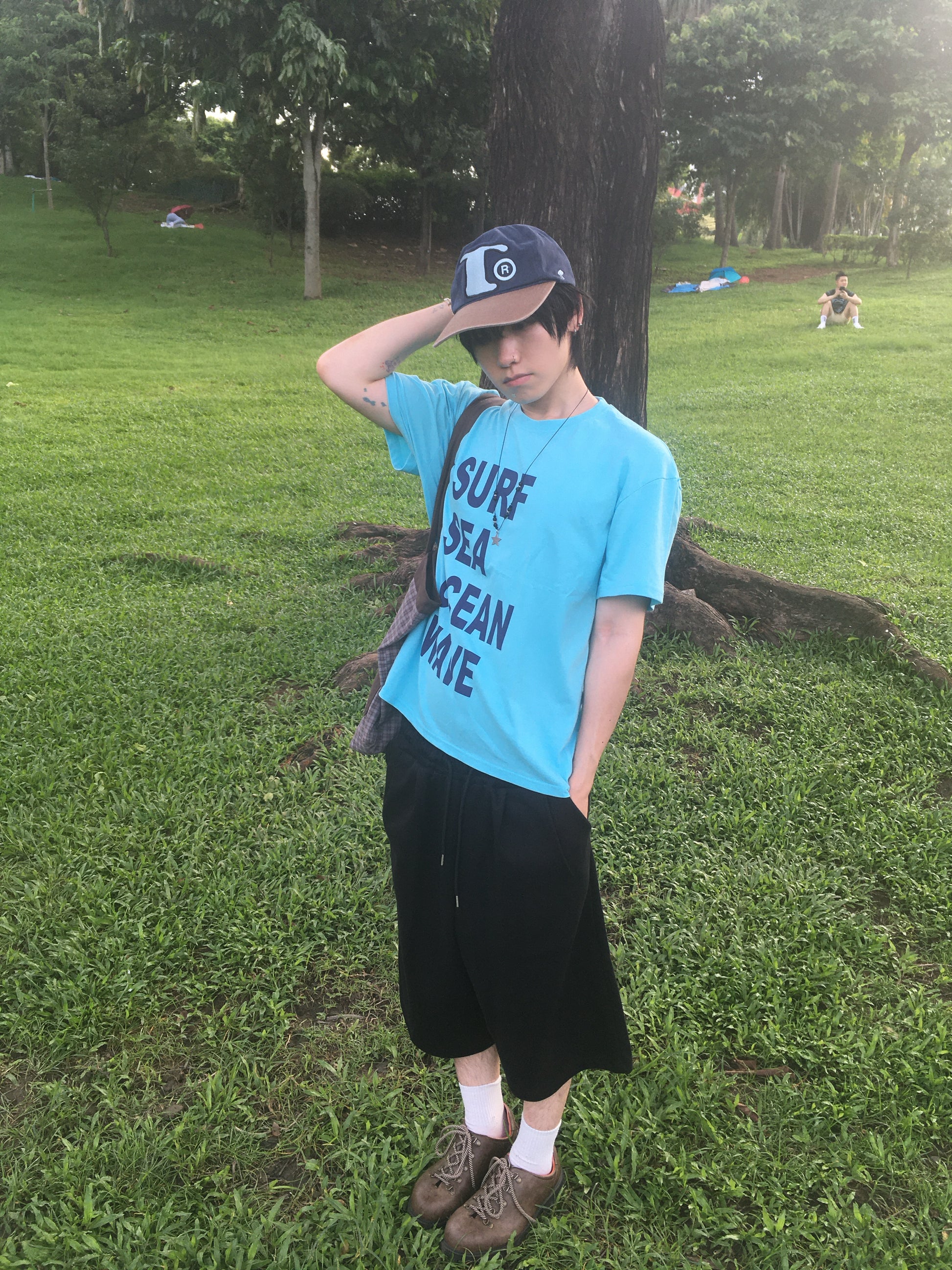 recipe letter tee (ocean)