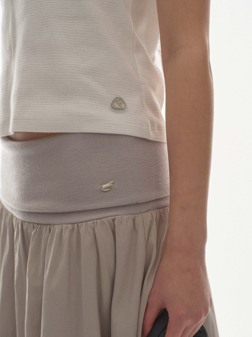 ✪【𝘱𝘳𝘦-𝘰𝘳𝘥𝘦𝘳】coyseio double shirring skirt (2 color)