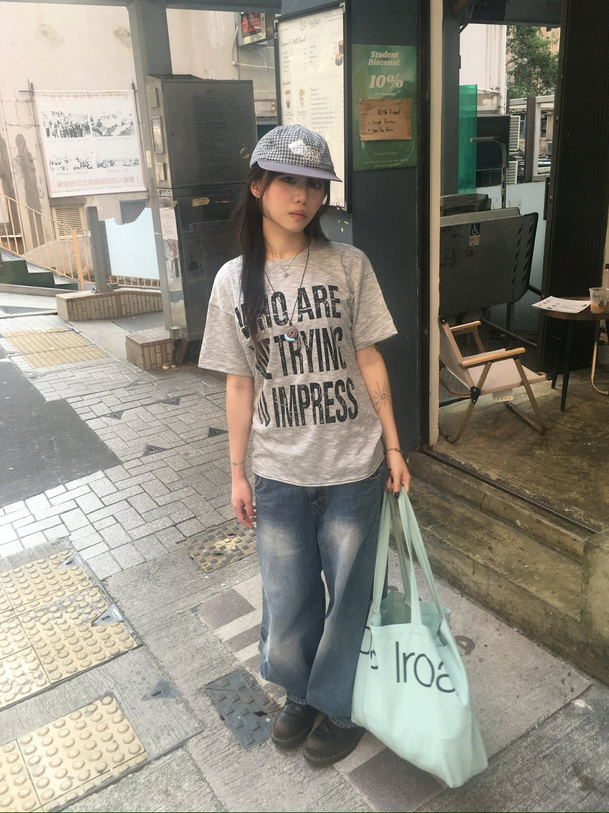 impress slub tee (grey)