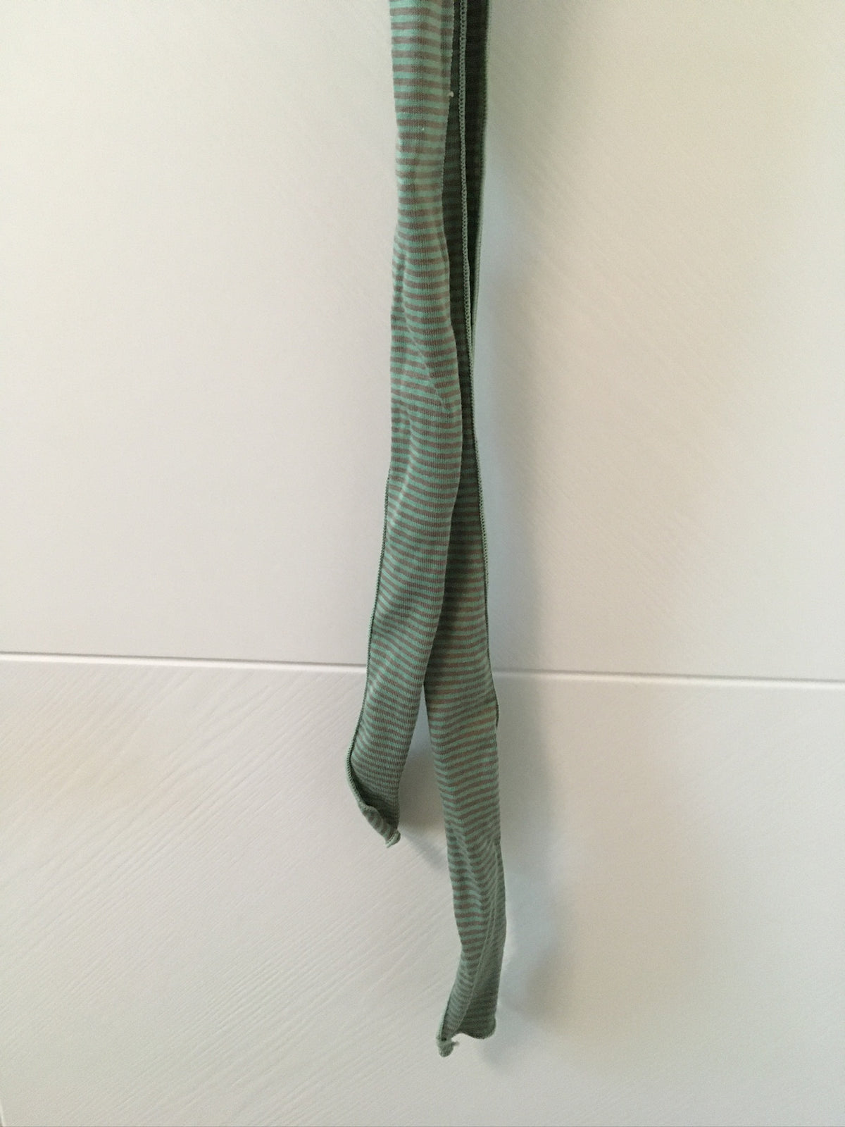 stripe tie scarf (green)