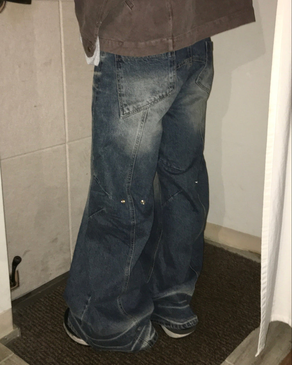 (in stock) bootcut flared jeans（black）