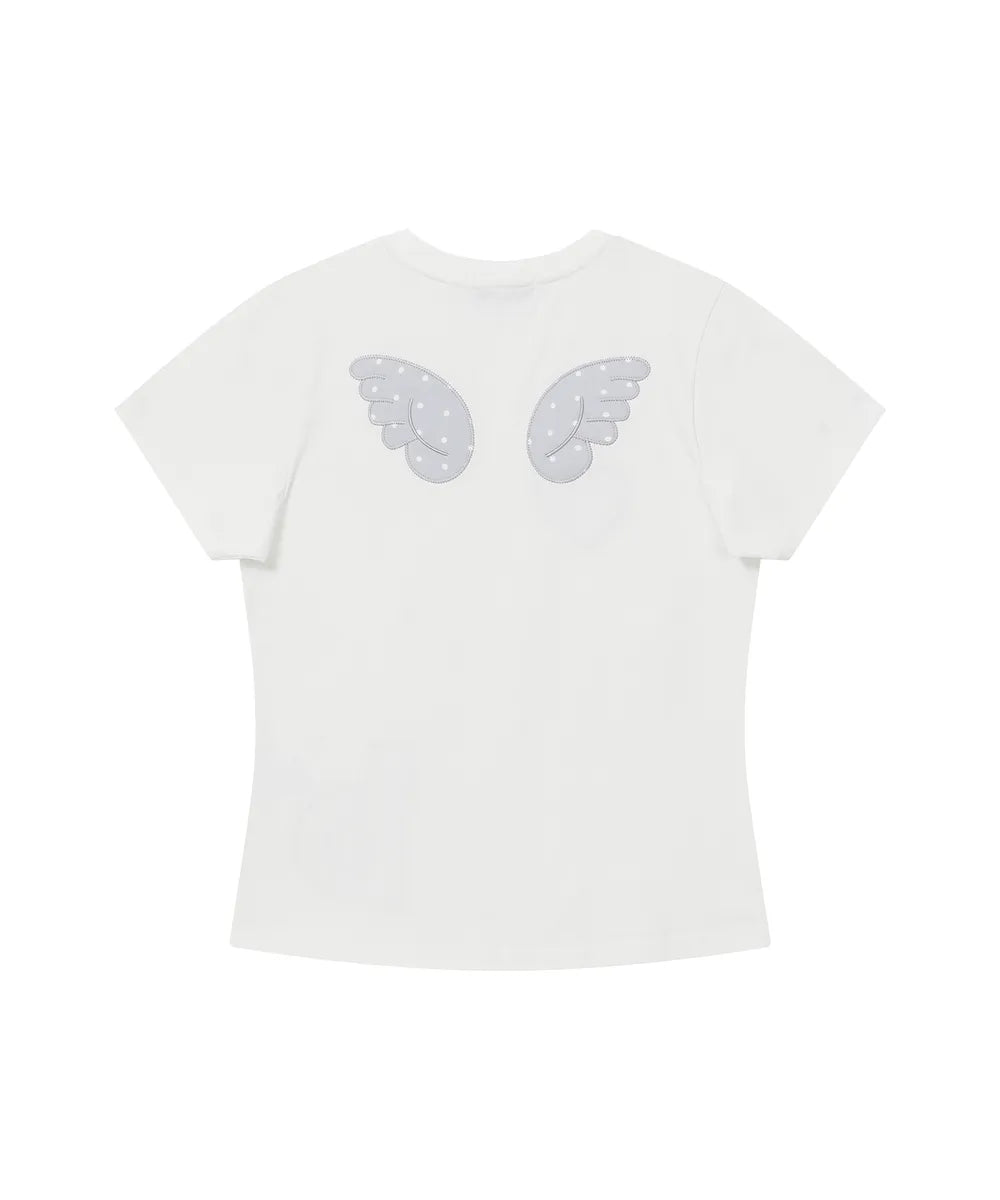 BAUF ANGEL WING SLIM FIT T-SHIRT (WHITE)