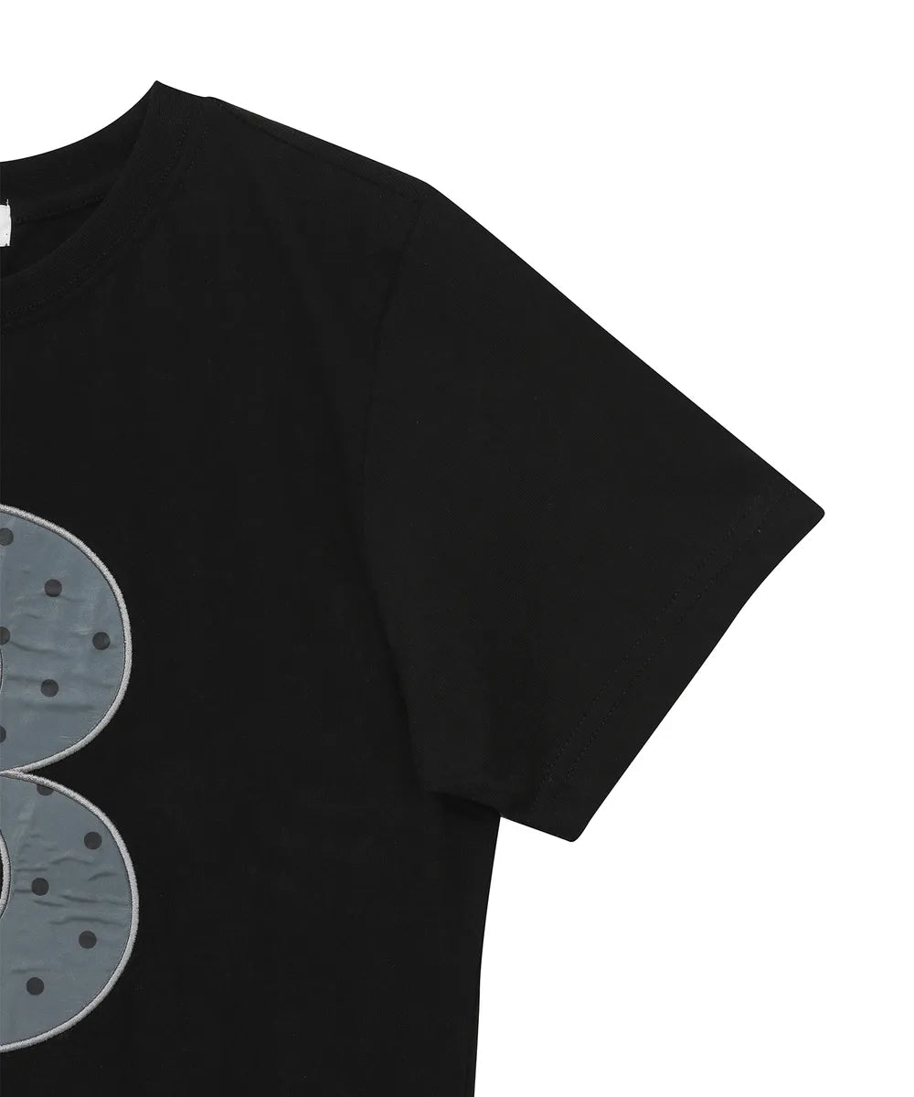 BAUF 3 LOGO DOT SLIM FIT T-SHIRT (BLACK)