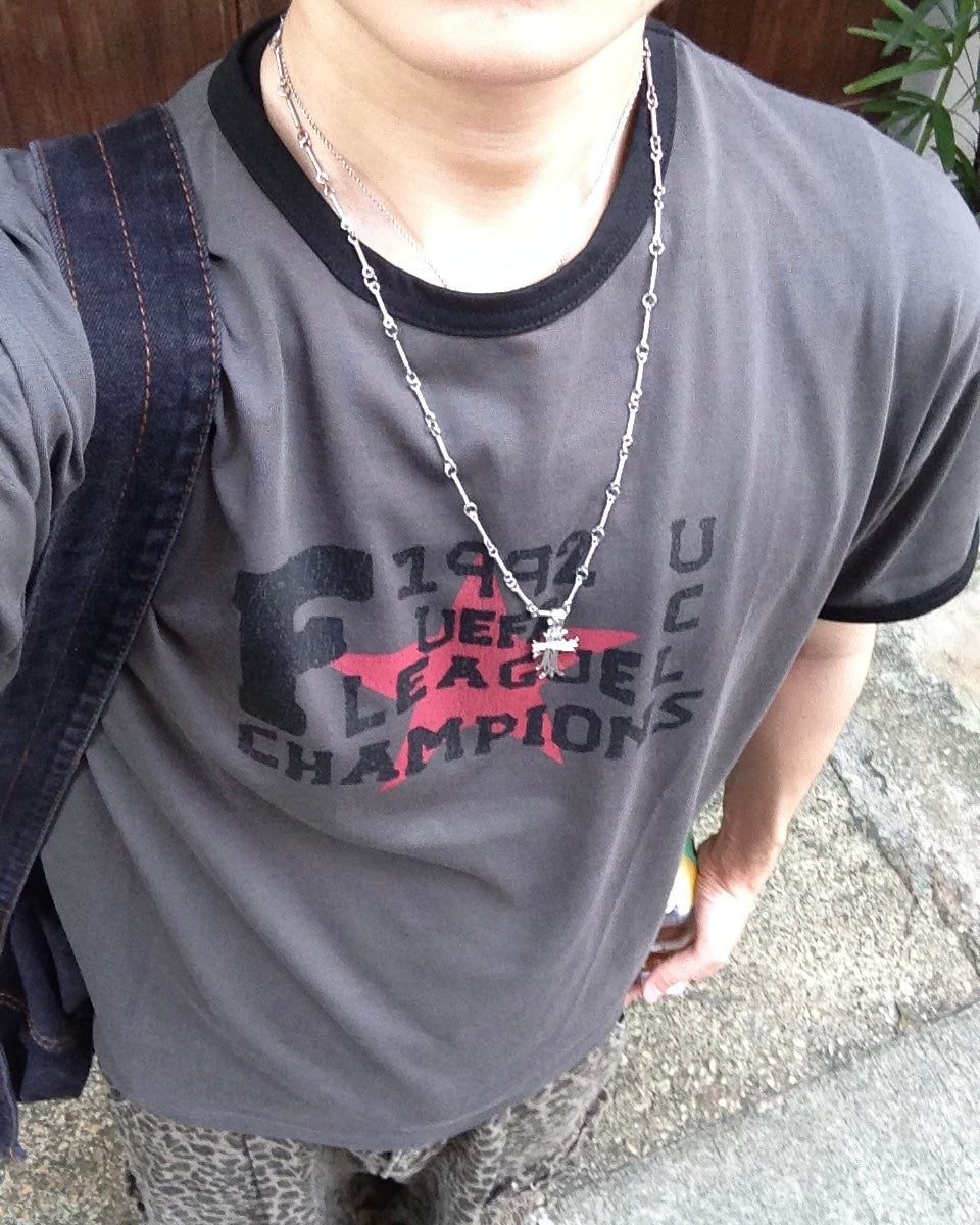 champion star ringer tee (charcoal)