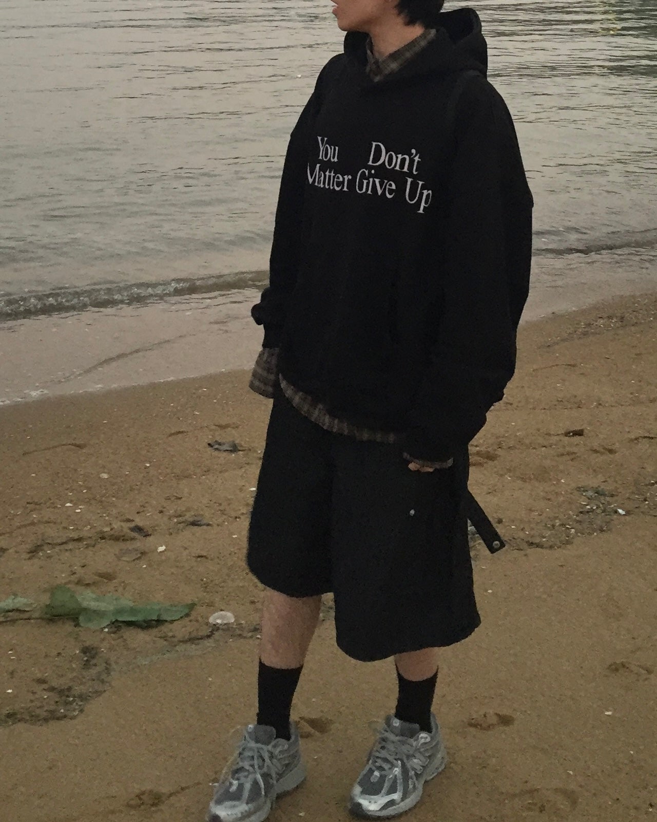 you don’t matter give up hoodie (black)