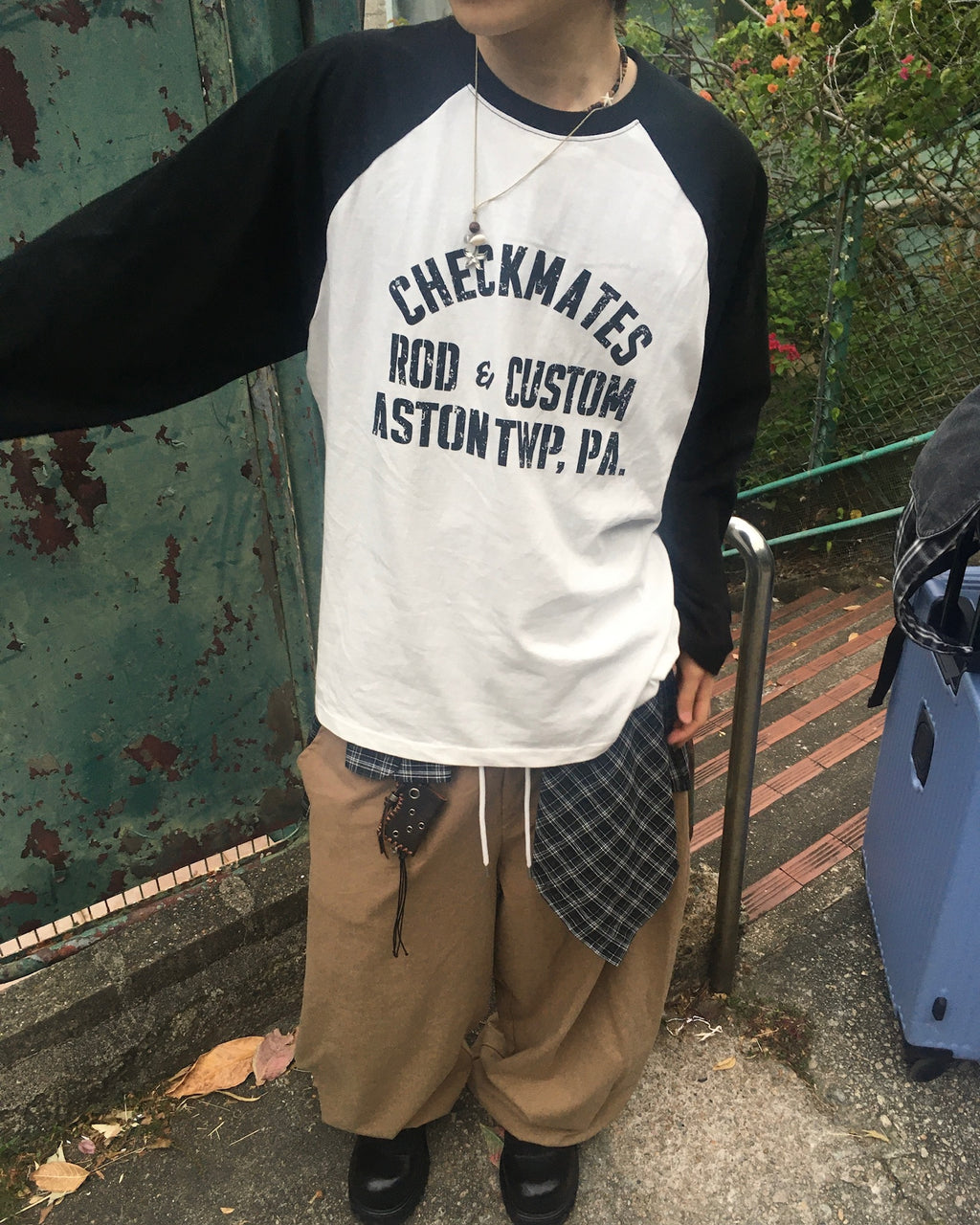 97 patch cotton pants (beige)