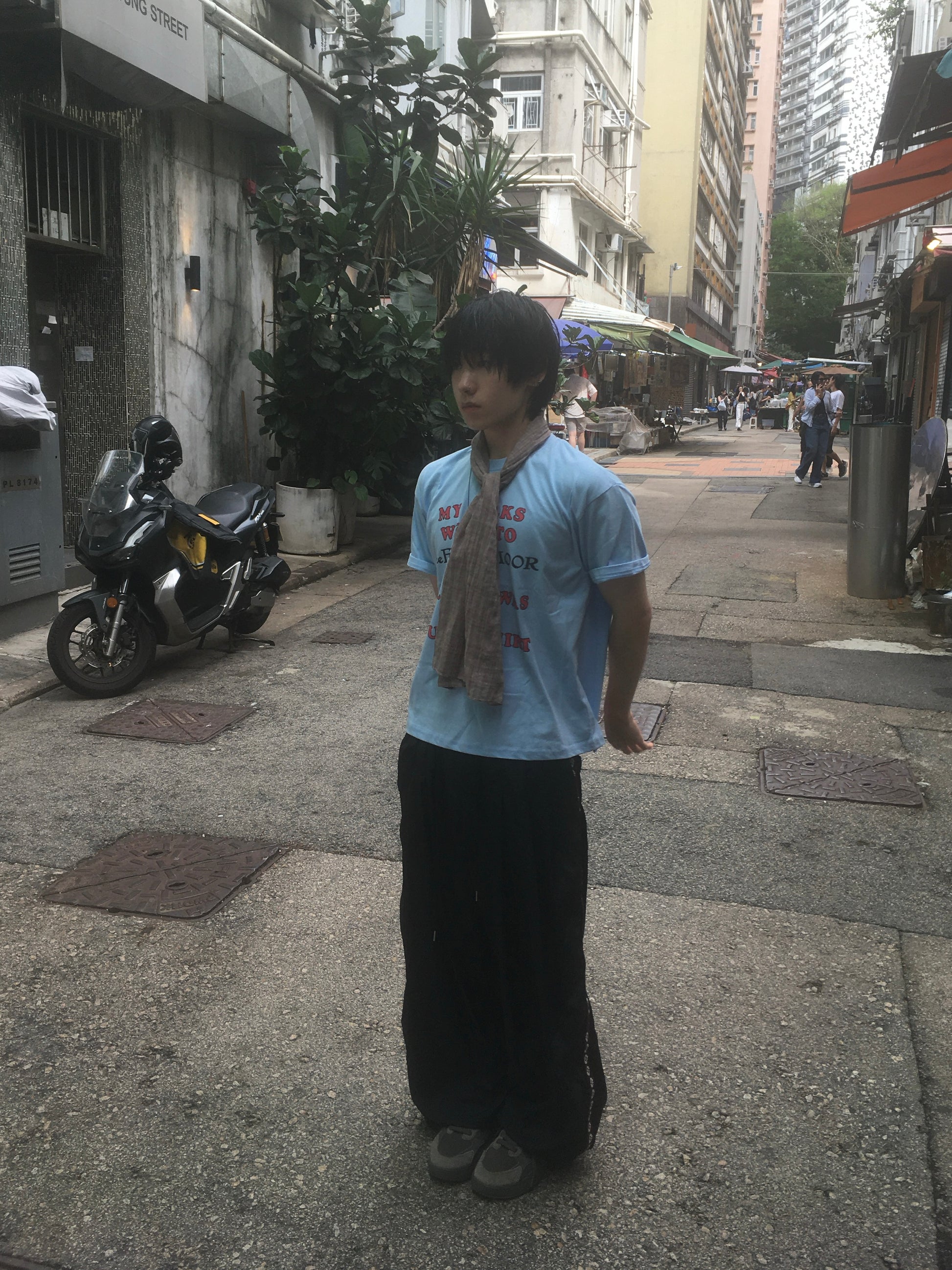 vintage lousy tee (sky blue)
