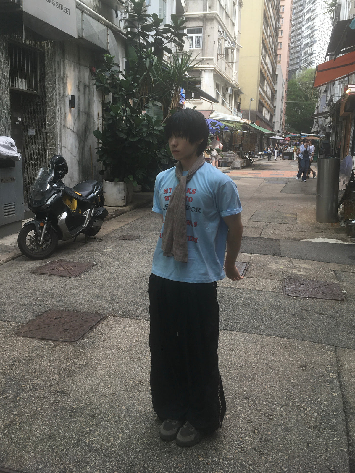 vintage lousy tee (sky blue)