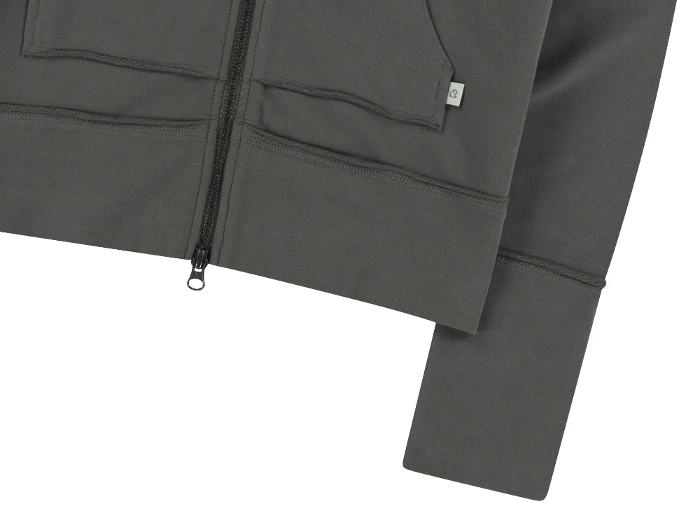 ✪【𝘱𝘳𝘦-𝘰𝘳𝘥𝘦𝘳】coyseio stitch hood zip-up (3 color)