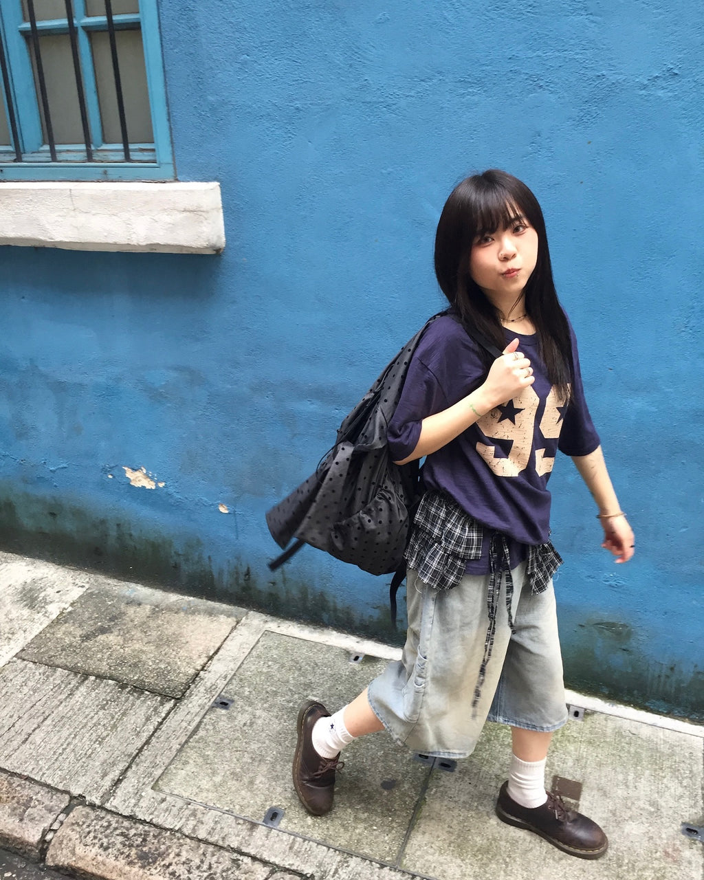 99 painted tee (navy)
