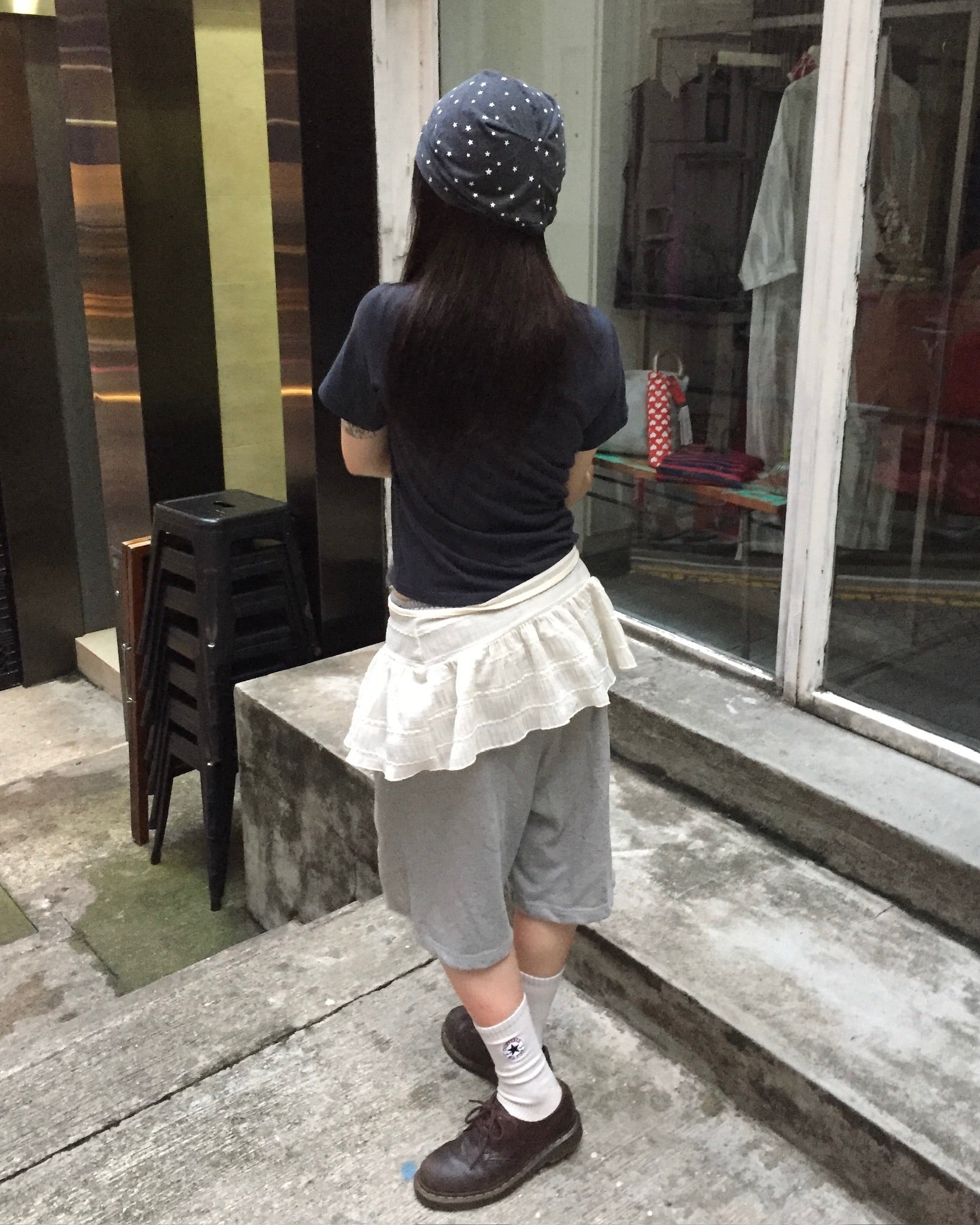 shooting star beanie (charcoal)