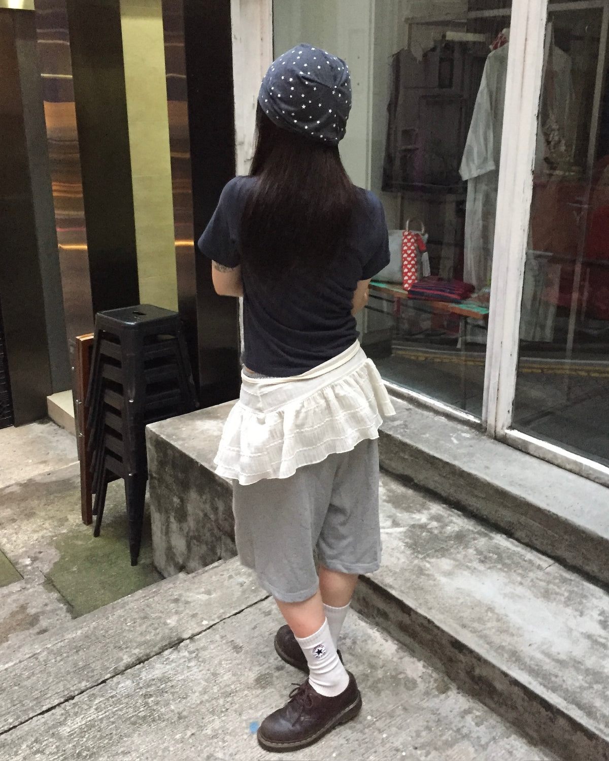 shooting star beanie (charcoal)