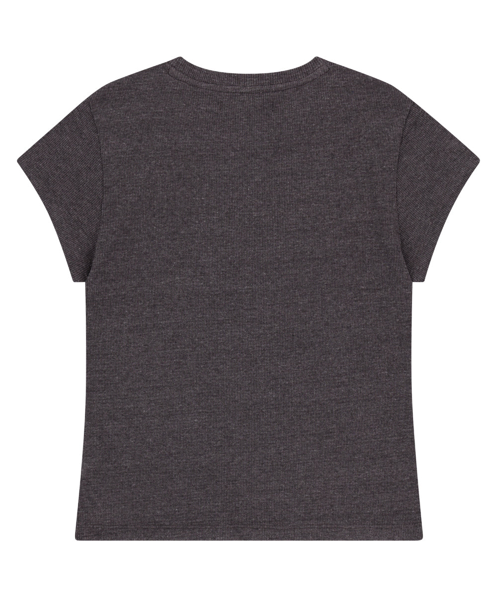 ✪【𝘱𝘳𝘦-𝘰𝘳𝘥𝘦𝘳】coyseio coy waffle t-shirt (2 color)