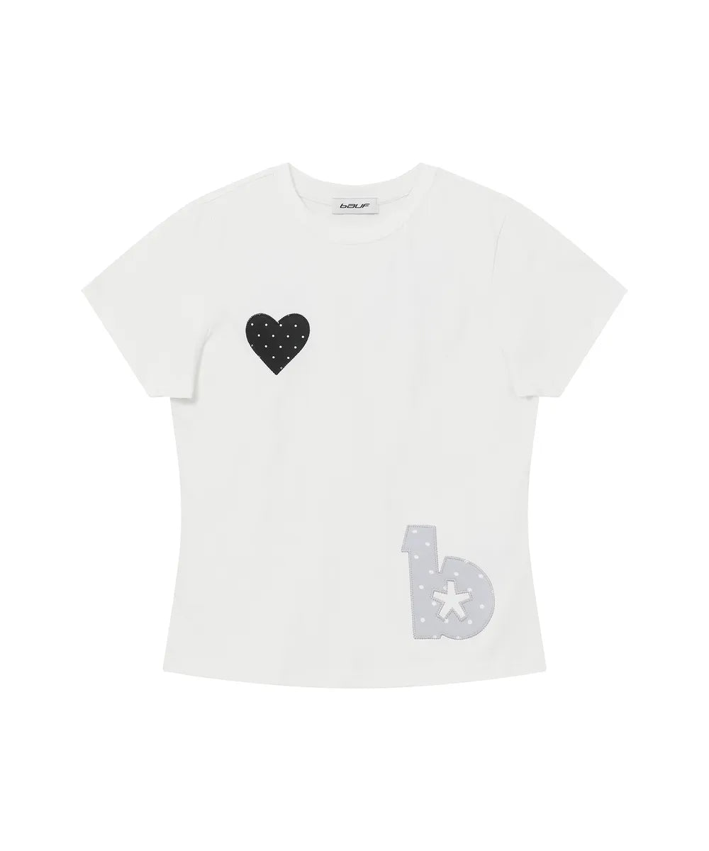 BAUF ANGEL WING SLIM FIT T-SHIRT (WHITE)