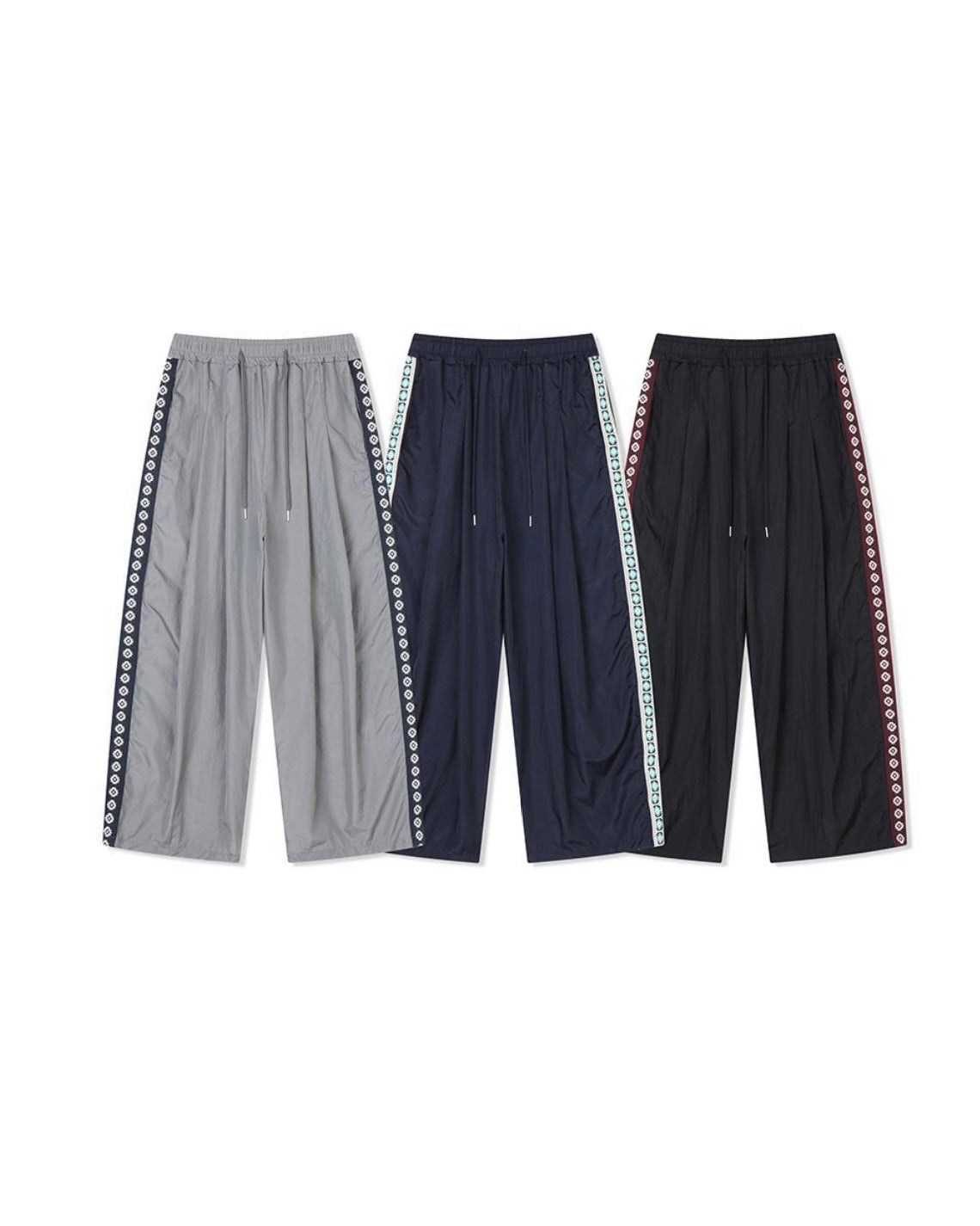 side sun nylon pants (grey)
