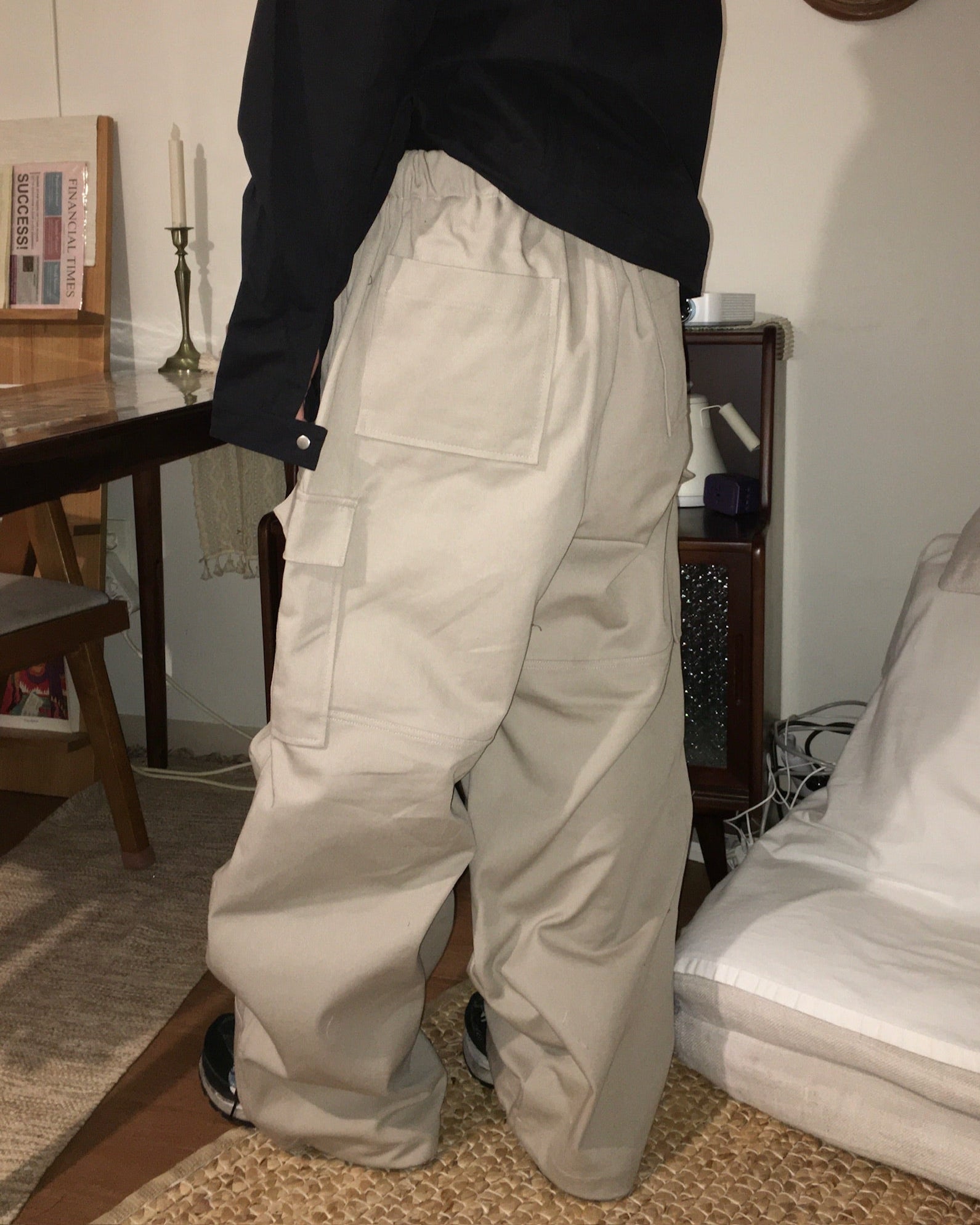 (in stock) double knee cargo pants
