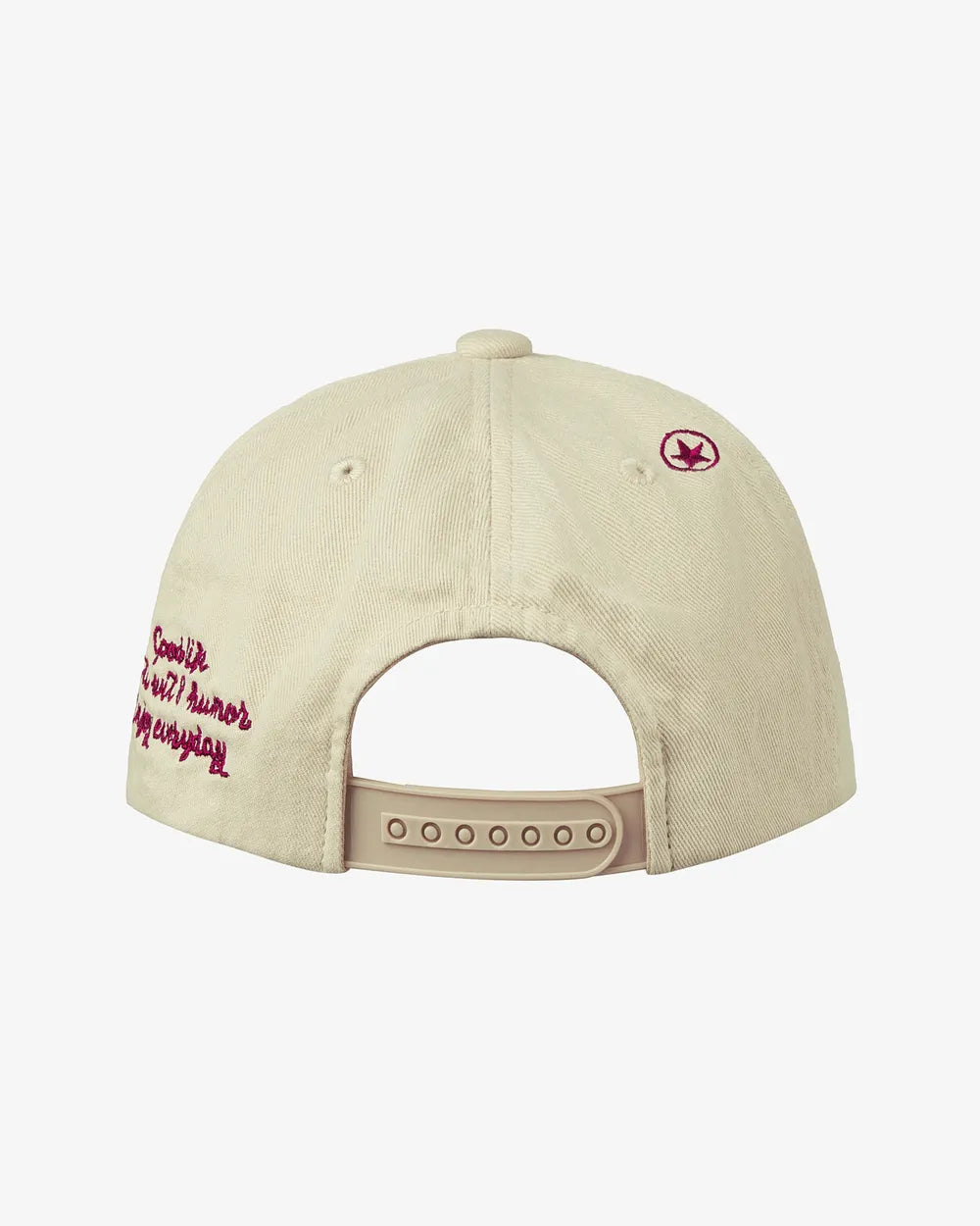 AEAE WASHED CAPITAL LOGO CAP (ECRU)