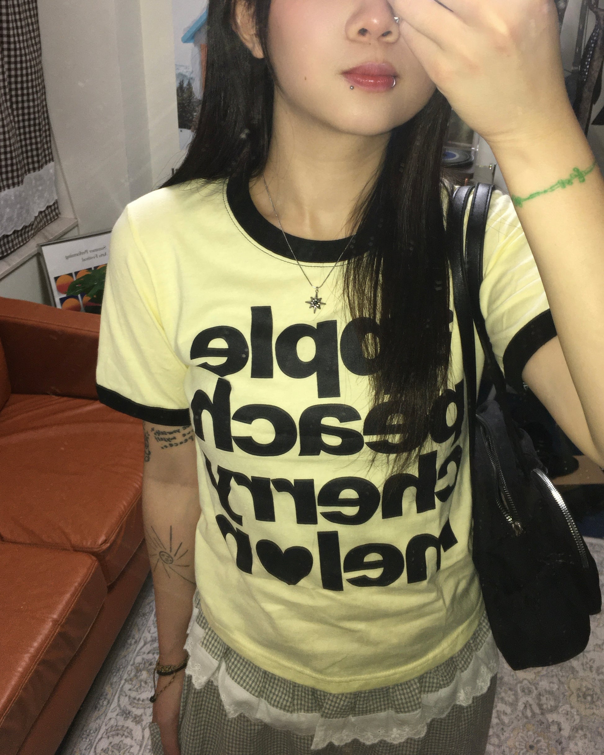 fruit ringer half tee (yellow)