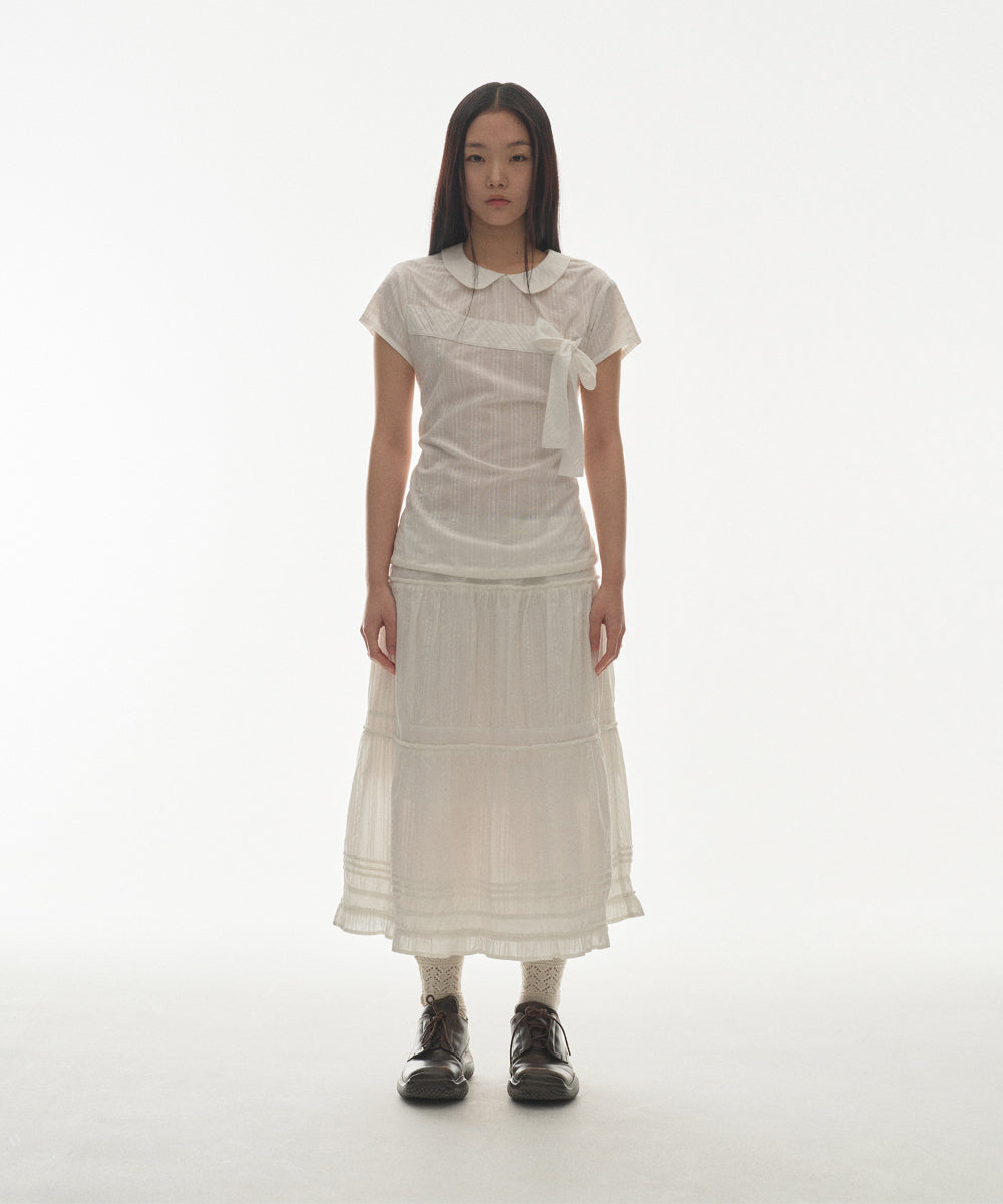 ✪【𝘱𝘳𝘦-𝘰𝘳𝘥𝘦𝘳】coyseio bow blouse (white)