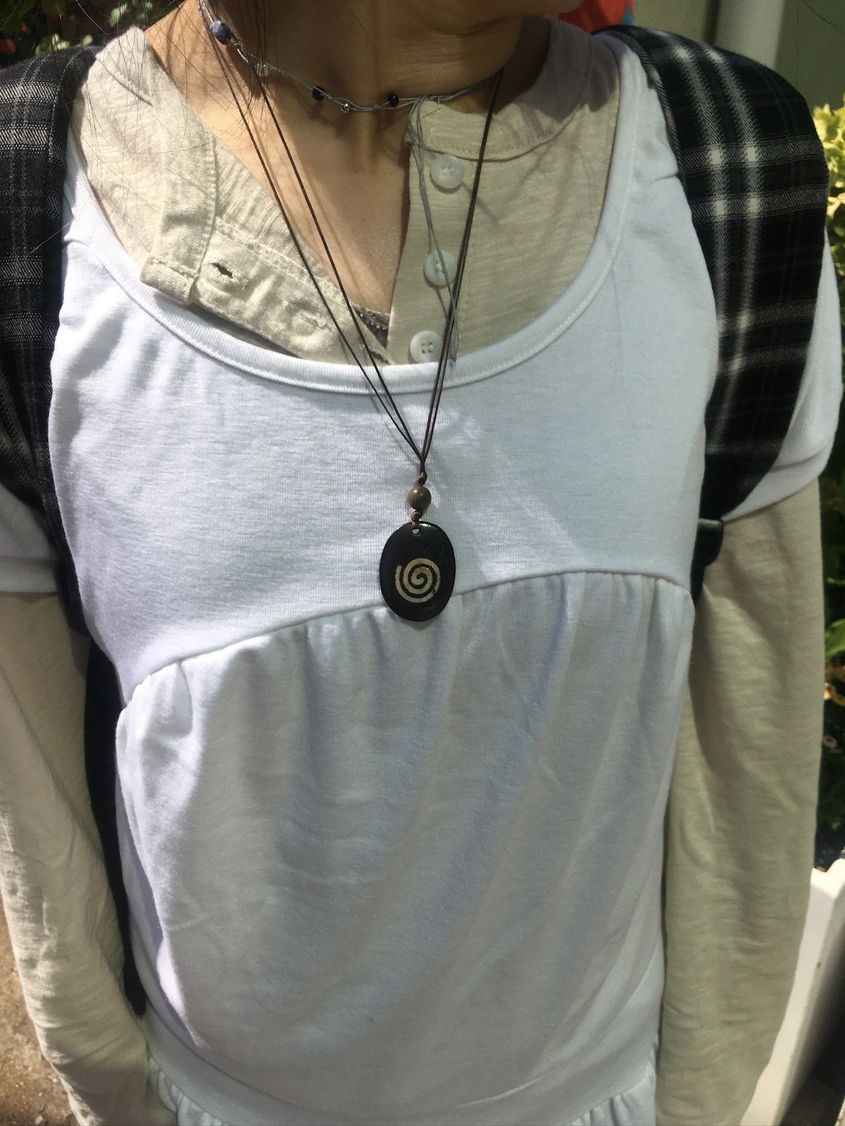 spiral pendant necklace