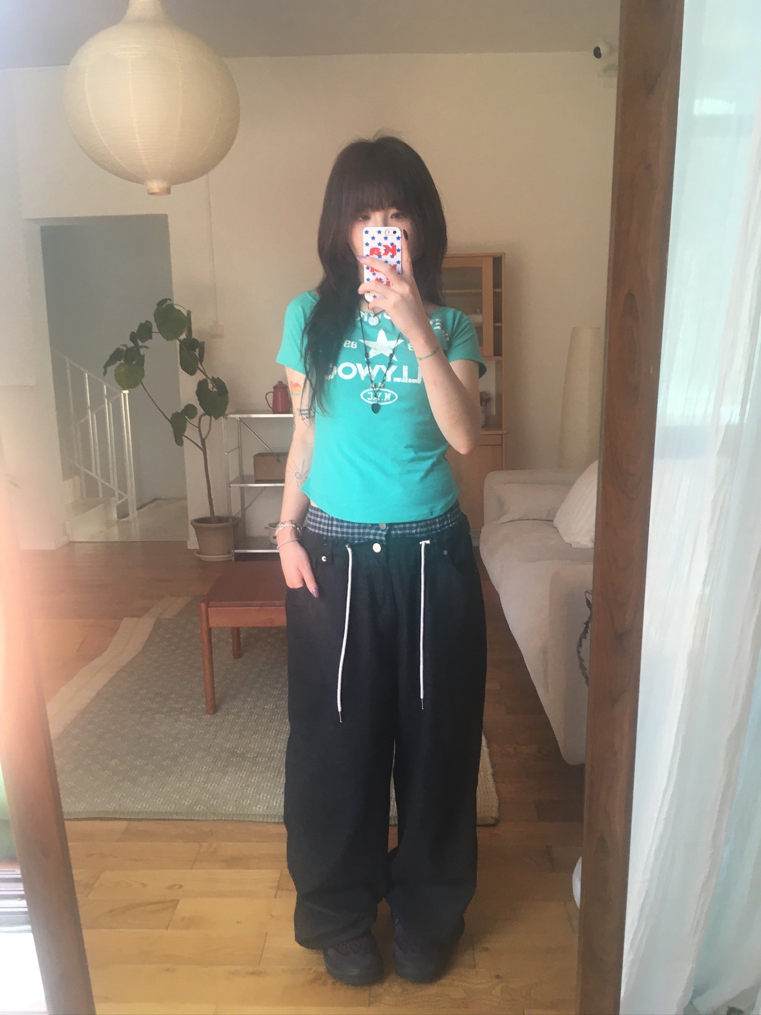 hollywood boat neck tee (mint)