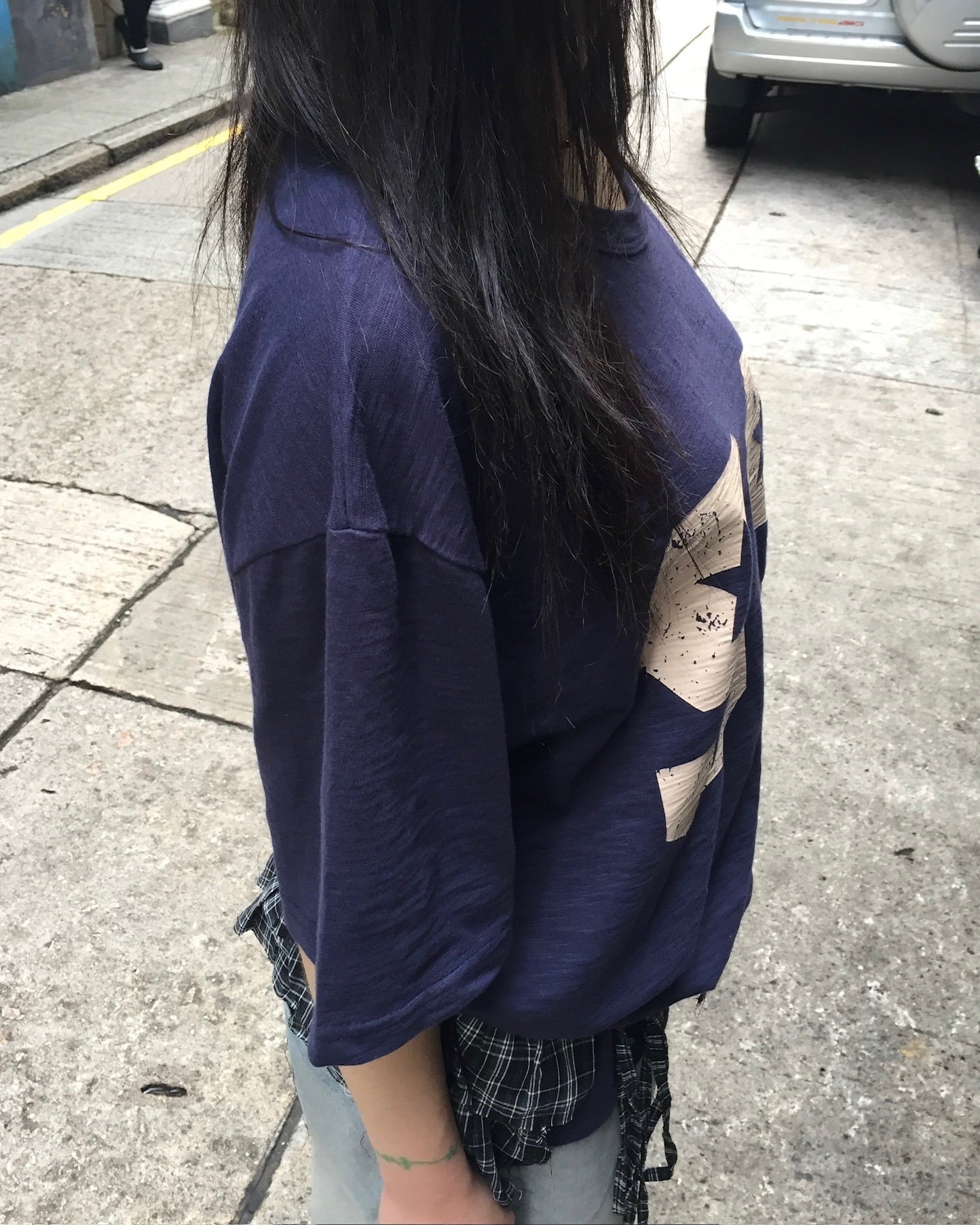 99 painted tee (navy)