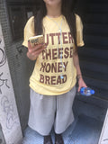 (★best) recipe letter tee (butter)