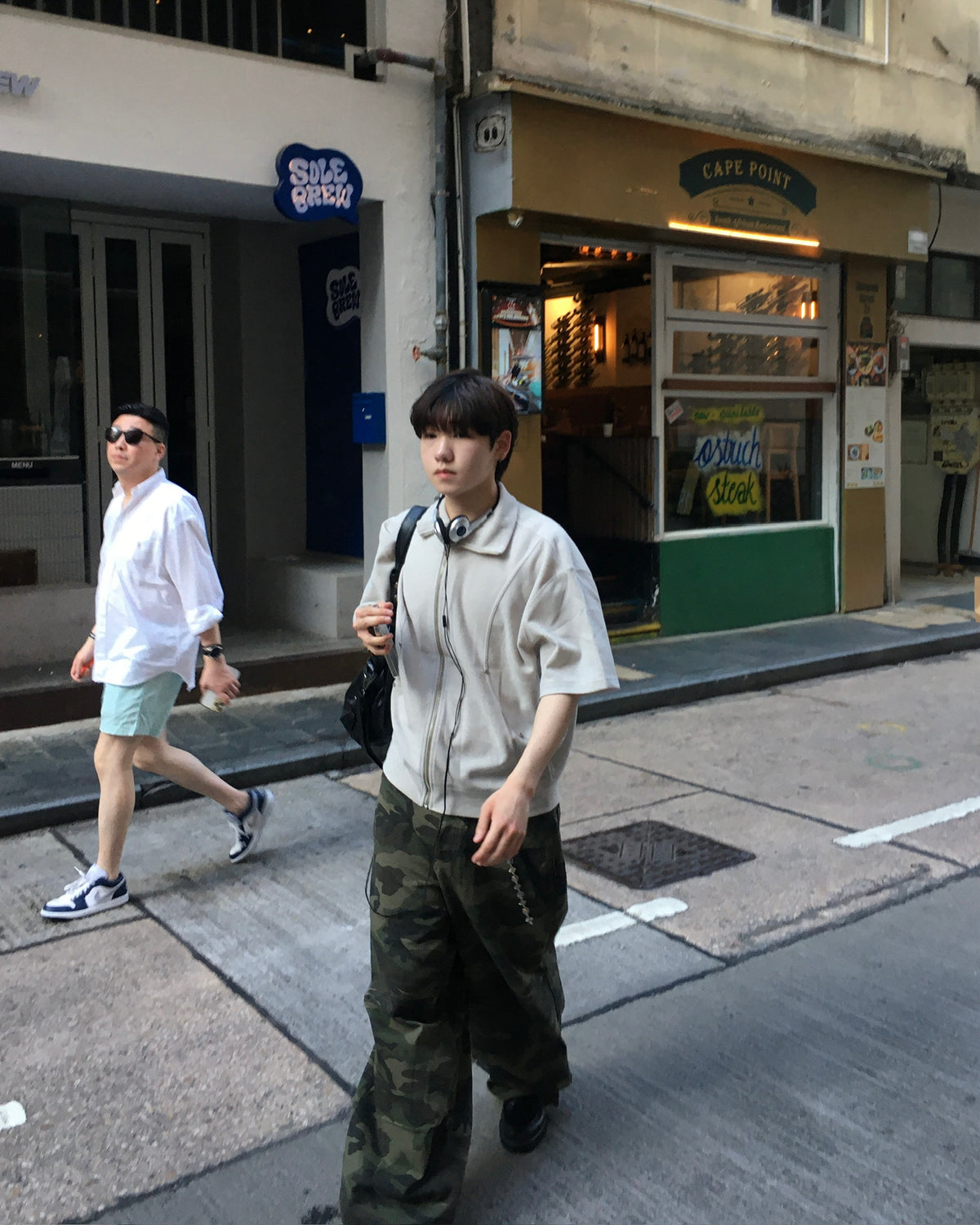 kai knit zip-up (light grey)