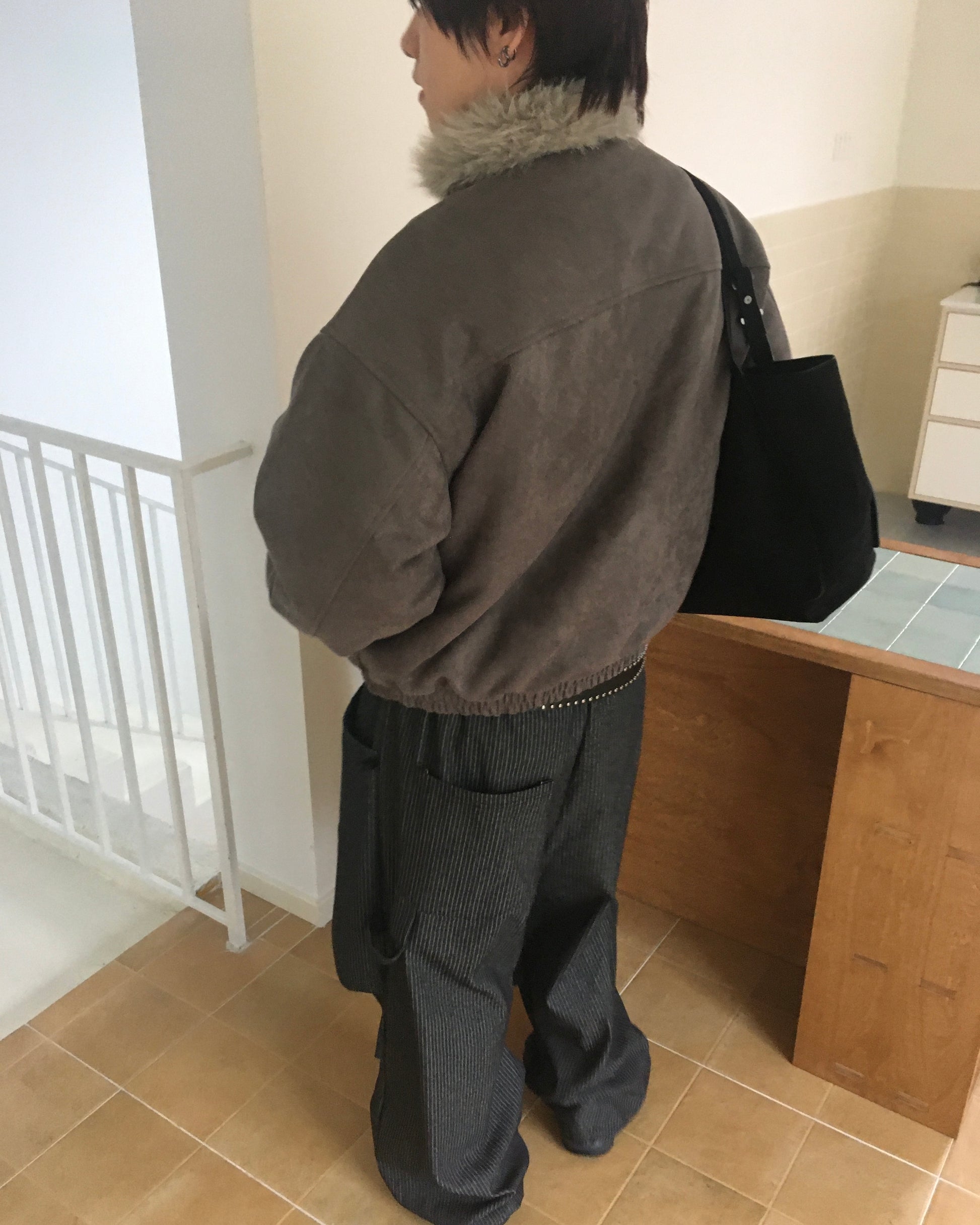 sun striped pants (black)