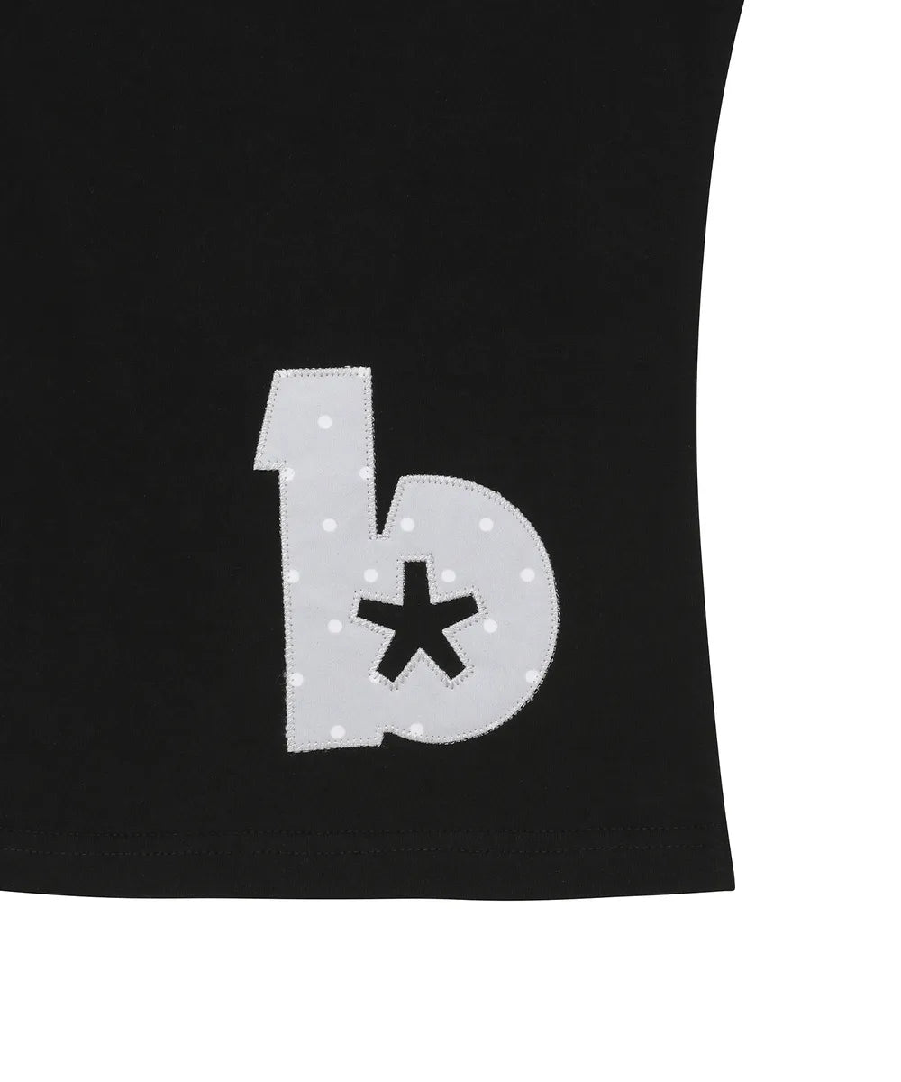 BAUF ANGEL WING SLIM FIT T-SHIRT (DOT BLACK)