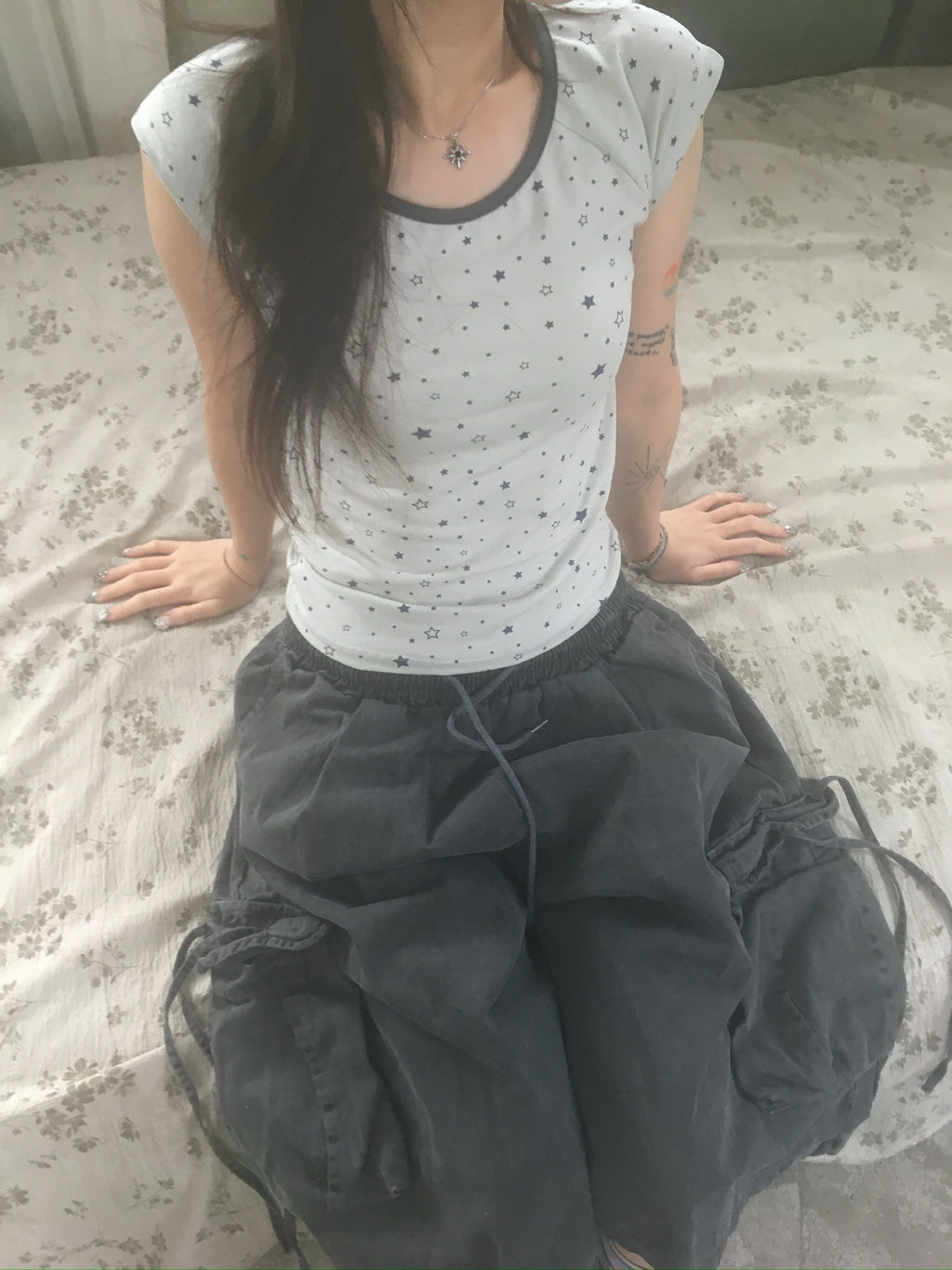 star dot tee (oatmeal)