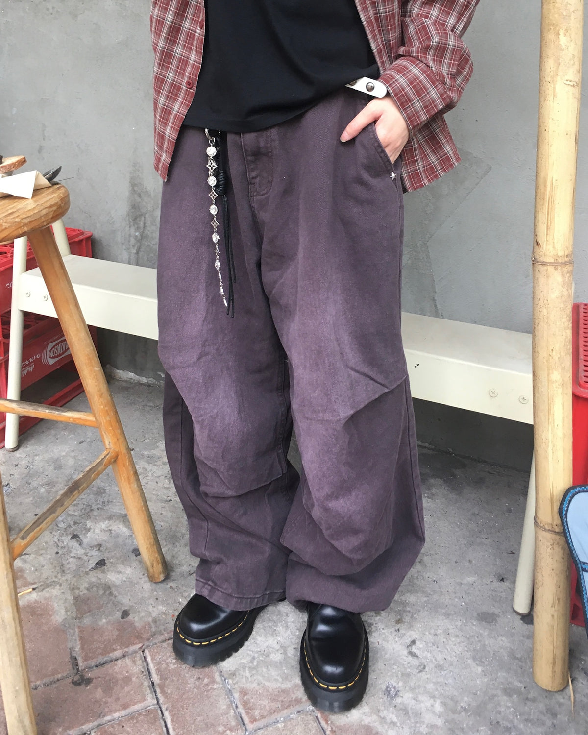 star rivet washed jeans (women)